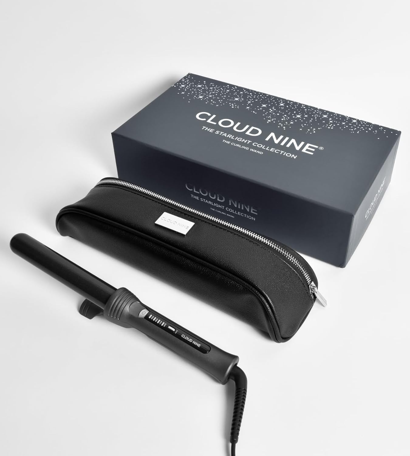 CLOUD NINE the Curling Wand Hair Curler Grey | Styling Tool Variable Temperature Control 125&deg;C to 175&deg;C Range of Hair Types Strong Shiny Healthy Results | Ceramic Barrel Pivoting Cord image number 4