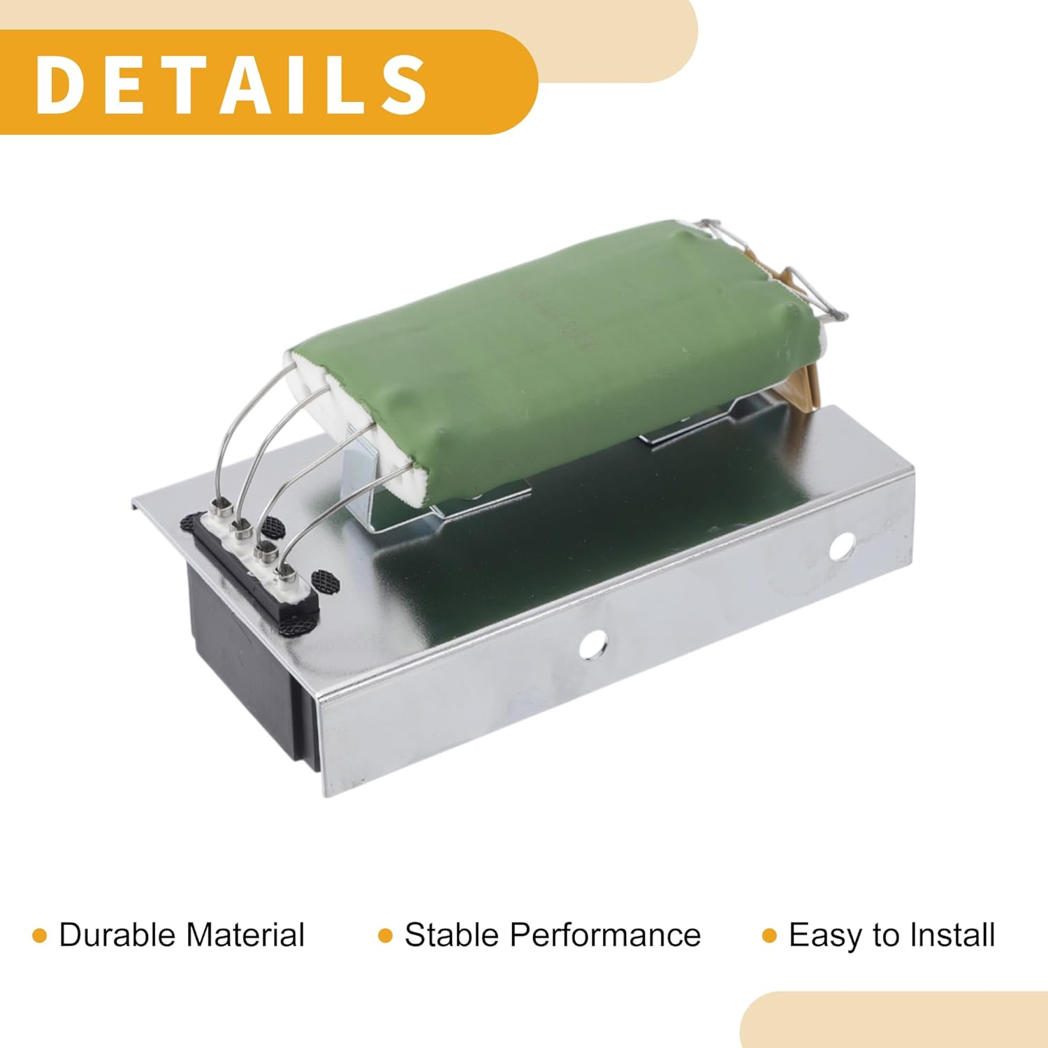 X AUTOHAUX HVAC Blower Motor Resistor Heater Blower Resistor No.Jdal152449B/59929/Vpm9064/Al152449 for John Deere 2014-2020 Plastic Metal 1 Pcs image number 1