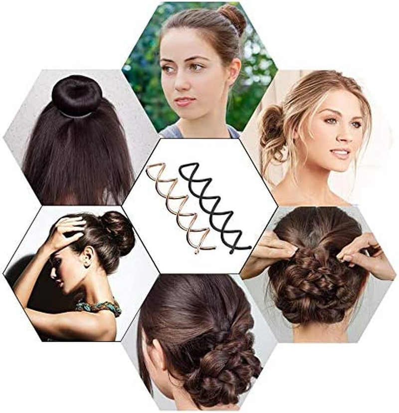 30Pcs Spiral Hair Pins Black Hair Styling Pins Screw Spin Bobby Pin Spiral Bobby Hair Pin Spin Pin,Non-Scratch round Tips Spiral Hair Clip Spin Clip Twist Screw Hair Pins Spin Pins for DIY Hair Style image number 5