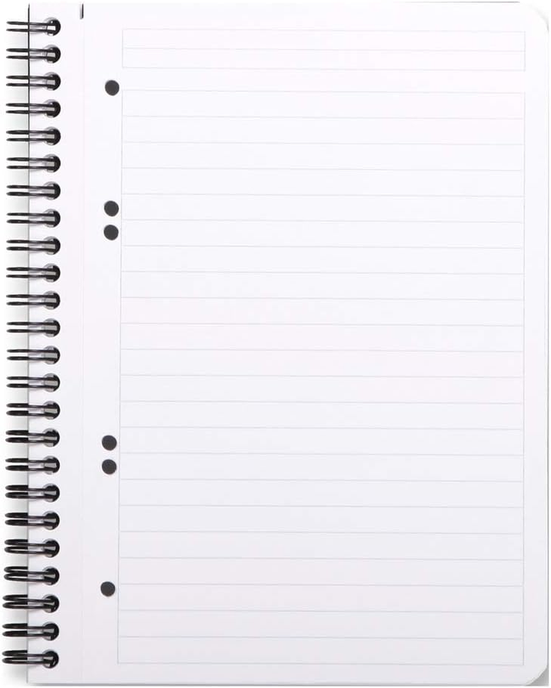 Rhodia 119911C - Spiral Notebook (Full Bound) Black A5+ | Lined | 160 Detachable Pages Perf. 6 Holes - Clairefontaine Paper 90G - Polypro Cover (Plastic) - Rhodiactive image number 3