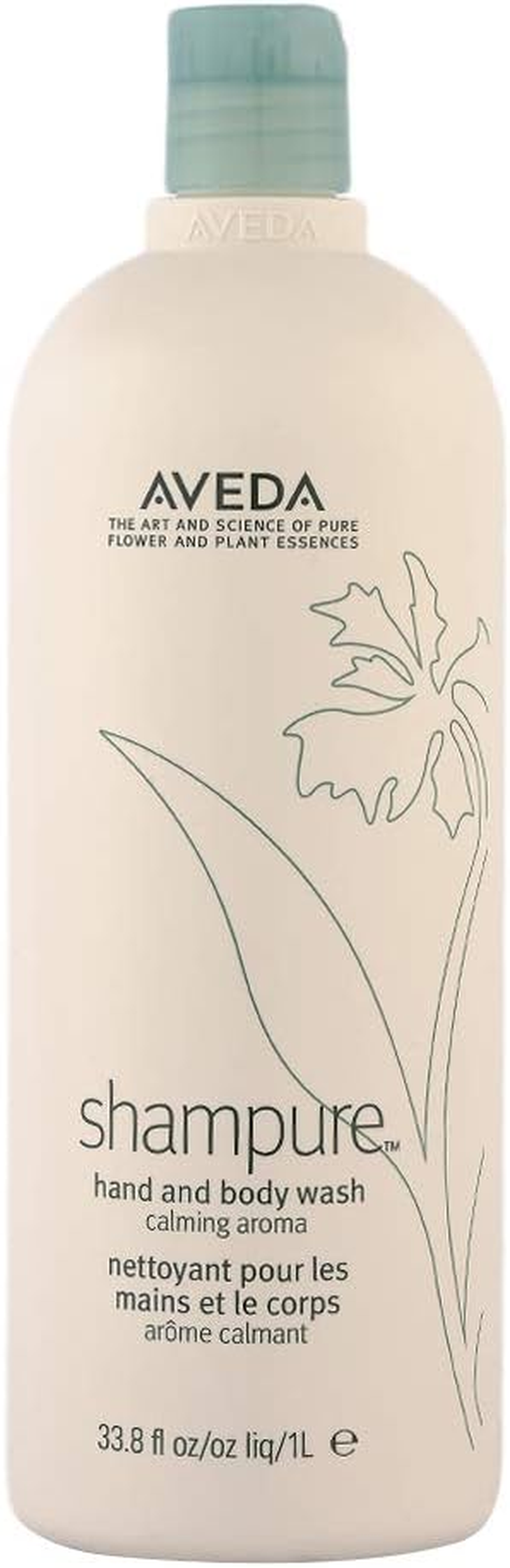 Aveda Shampure Hand & Body Wash | Liquid Hand Soap and Body Wash | with Calming Aroma of Lavender, Ylang Ylang, Petitgrain, 33.8 Fl Oz