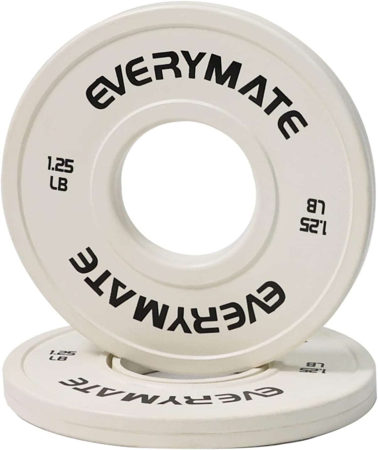 EVERYMATE Change Weight Plates 1.25LB 2.5LB 5LB Set Fractional Plate Olympic Bumper Plates for Cross Training Bumper Weight Plates Steel Insert Strength Training Weight Plates