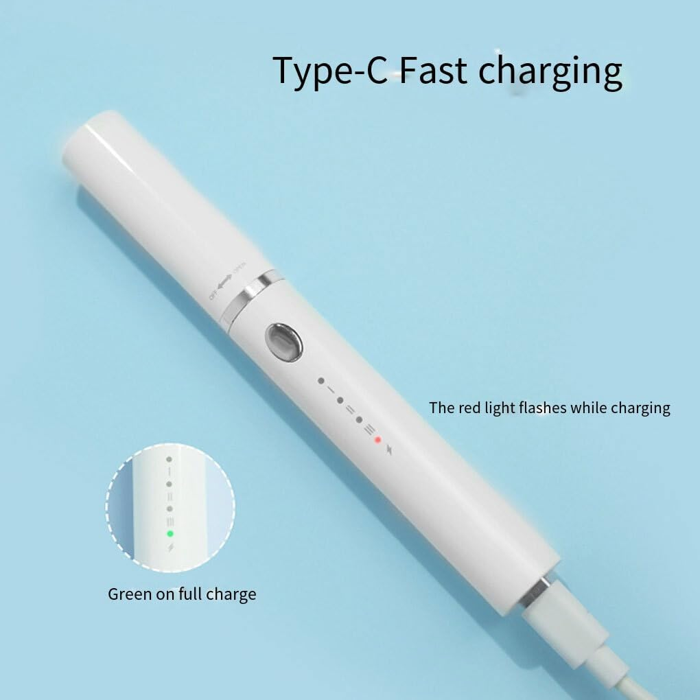 Curling Curler with Three Different Brush Heads Meet Different Needs Easily Silicone on Top of Brush Head Will Change, White - Pink image number 6