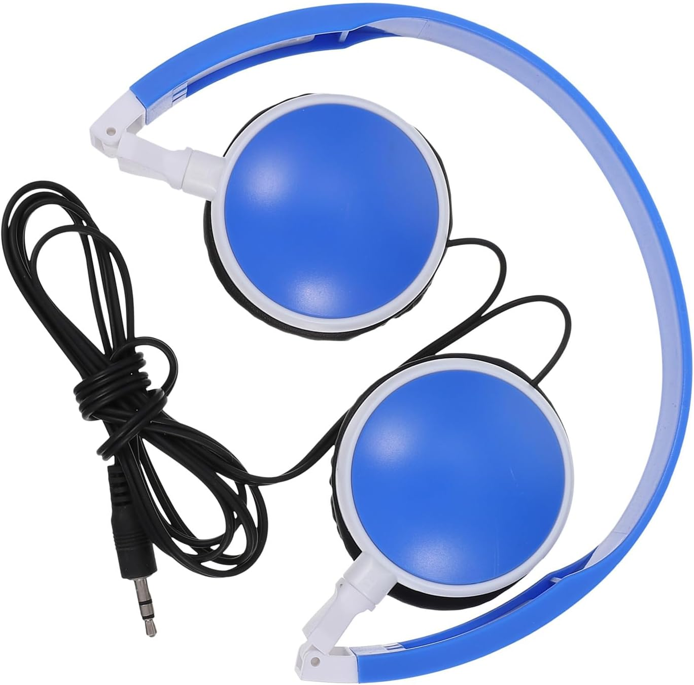 LABRIMP Foldable Stereo Headphones Lightweight over Ear Headset for Cushioned Design for School Study Music Gaming Travel Compatible with Phones and Computers image number 5