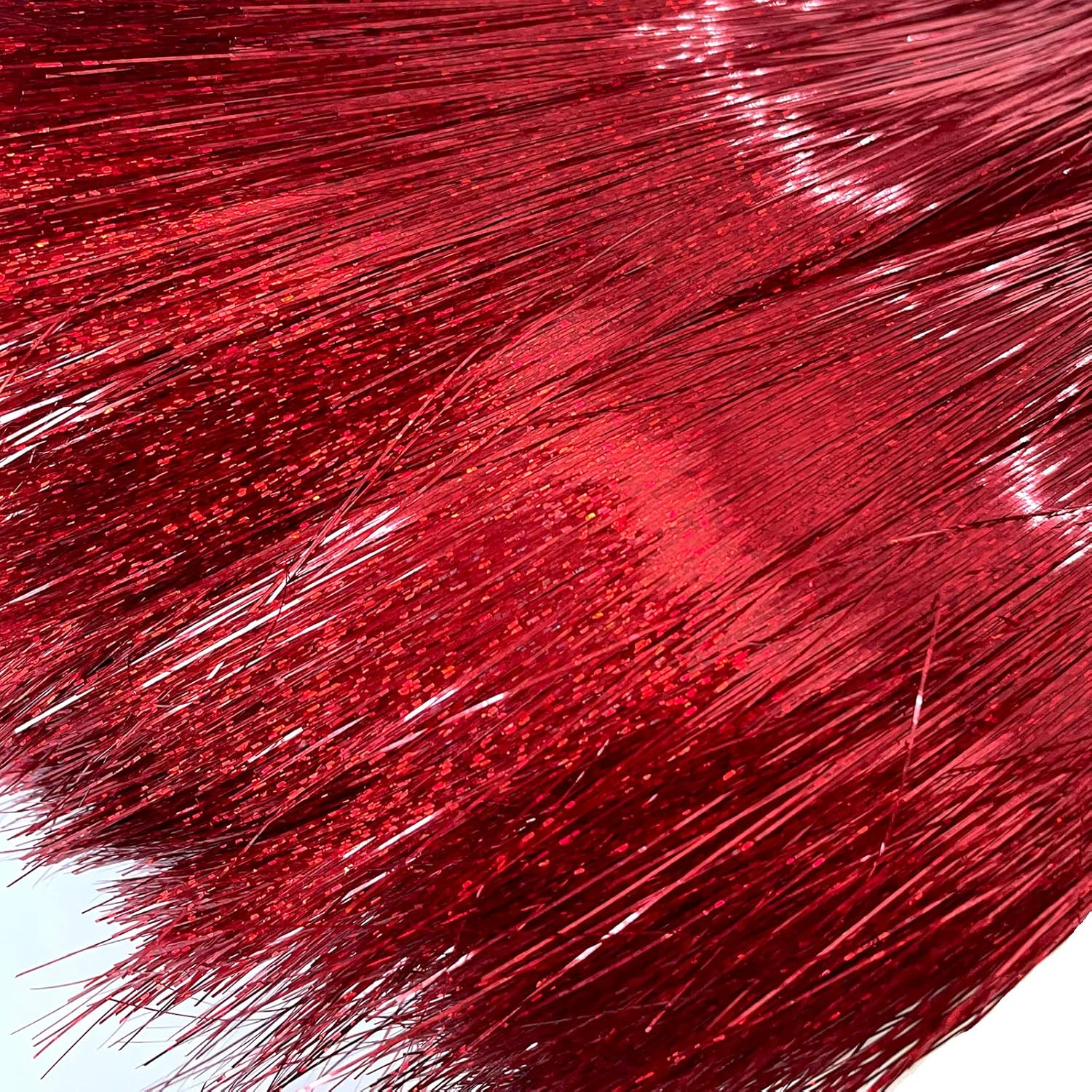 Icicle Tinsel Garland Iridescent Tinsel Strands Foil Fringe Icicles for Chrismtas Tree Holiday Decoration Party Supplies (12000, Silver) image number 6
