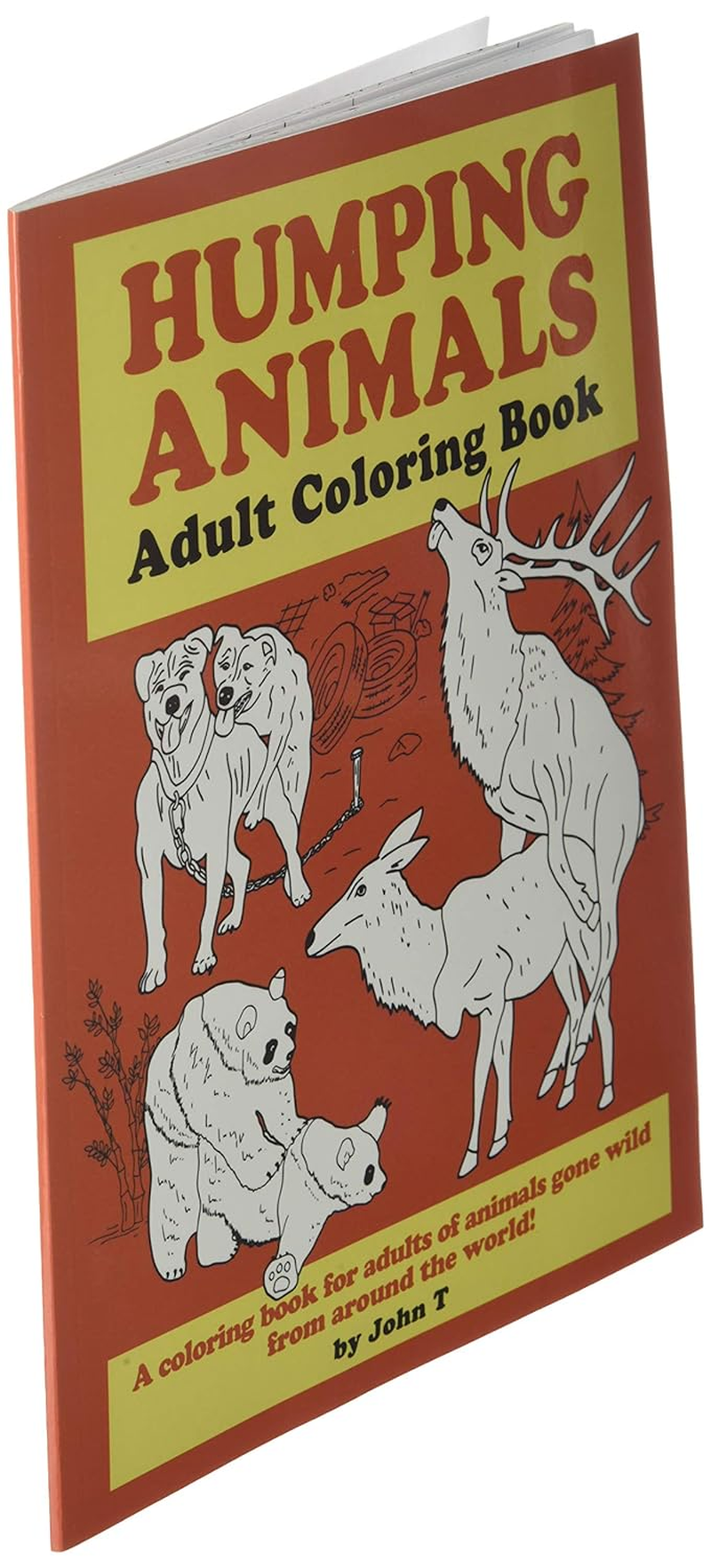 Humping Animals Adult Coloring Book: Hilariously Funny Coloring Book of Animals Gone Wild! Color, Laugh, and Relax! image number 2