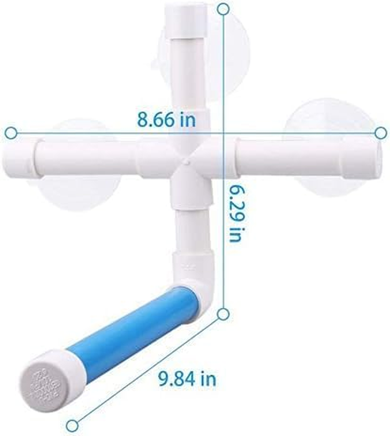 Portable Bird Parrot Stand with 3 Suction Cups,Shower Perch, Toy Holder & Wall-Hanging Platform for Parakeet Play image number 5