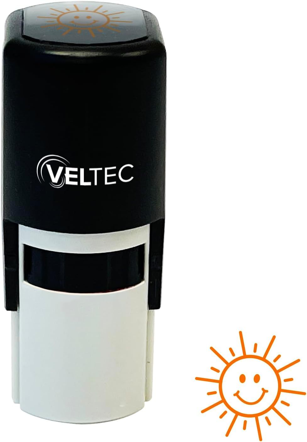 Self-Inking Stamp, round Teacher Stamp for Classroom (Happy Sun) image number 2