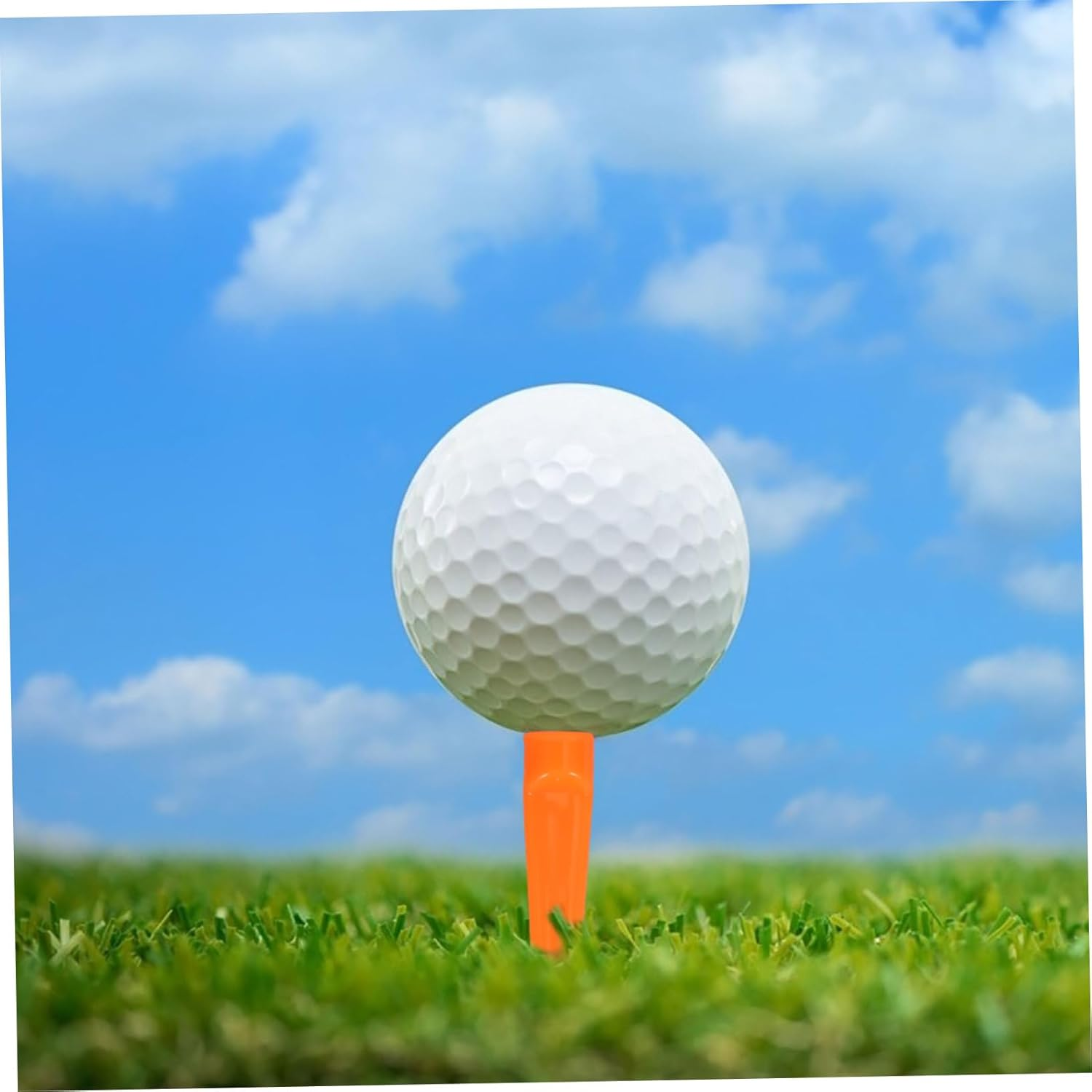 OHPHCALL 50Pcs Unbreakable Plastic Golf Tees Flat Training Equipment Accessories Colors Lightweight for Training image number 3