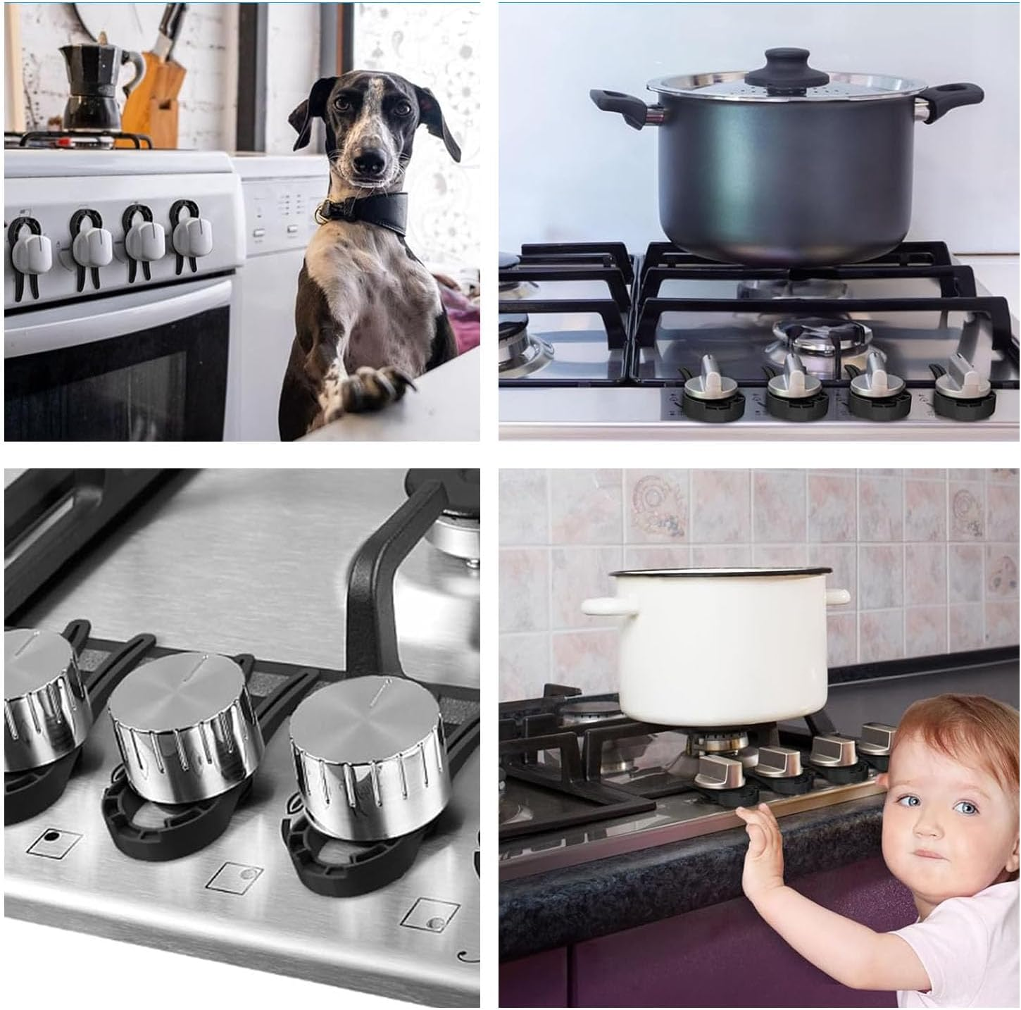 Shengsenfu Stove Knob Locks 5 Pack, Child Safety Guards, Durable Design Baby and Pets Proof Gas Stove Knob Locks Baby Proof Oven Knob Safety Covers, Stove Lock, Portable Child Proofing Stove Lock image number 6