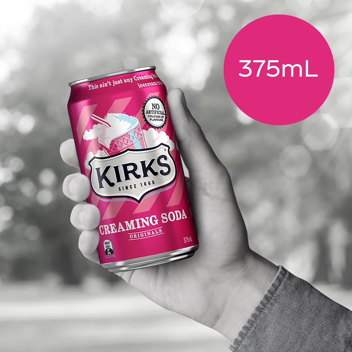 Kirks Creaming Soda Soft Drink Multipack Cans 20 X 375 Ml (Pack of 2) image number 4