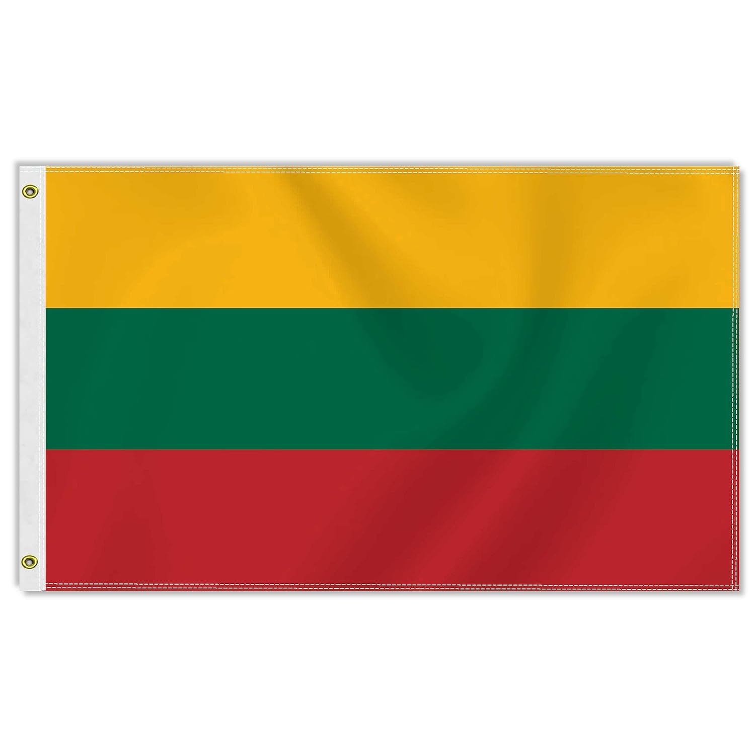 Large 3&times;5 FT Lithuania Flag, Big 75D Lithuanians National Outdoor Banner,Decorgarden with Brass Gromment image number 3