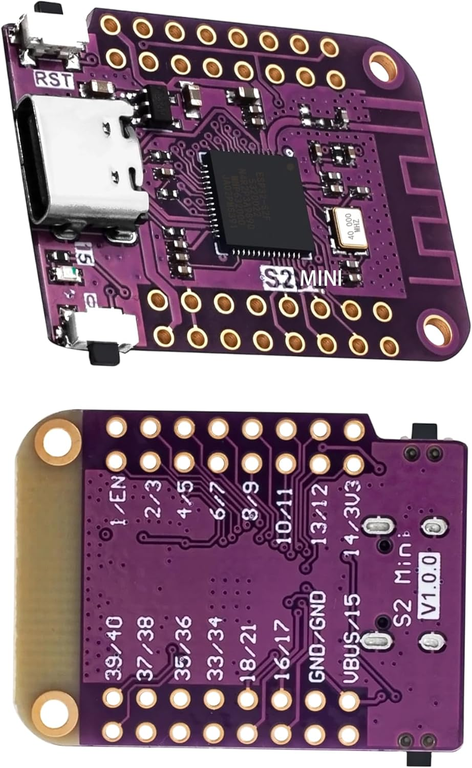 6-Pack ESP32 S2 Mini Wifi Development Board Compatible with Arduino IDE and Micropython image number 2