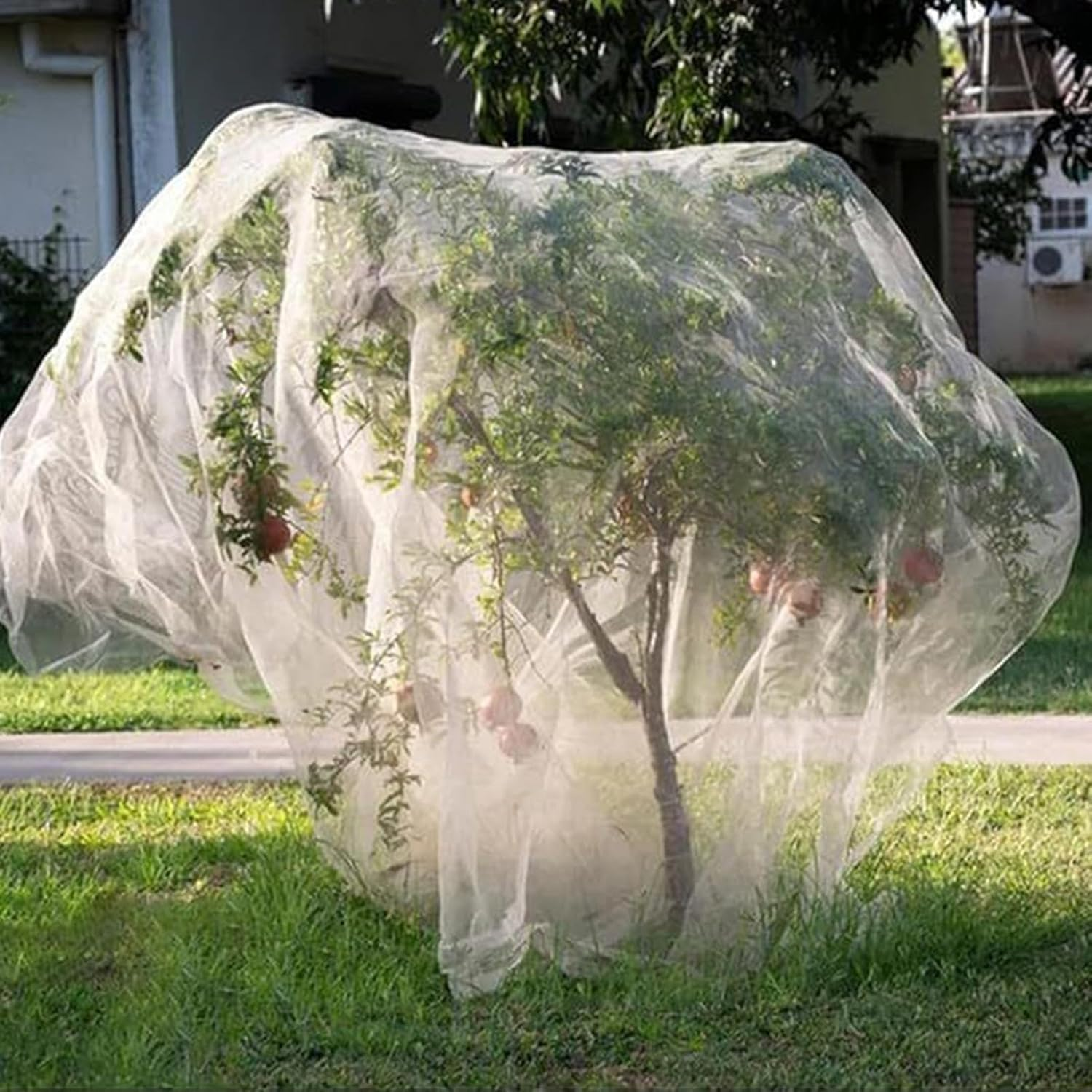 Bird Netting for Fruit Trees - Plant Cover with Drawstring - Lightweight Gnat-Proof Tree Netting for Outdoors, Patio, Backyard, Landscaping, Garden, Farm image number 2