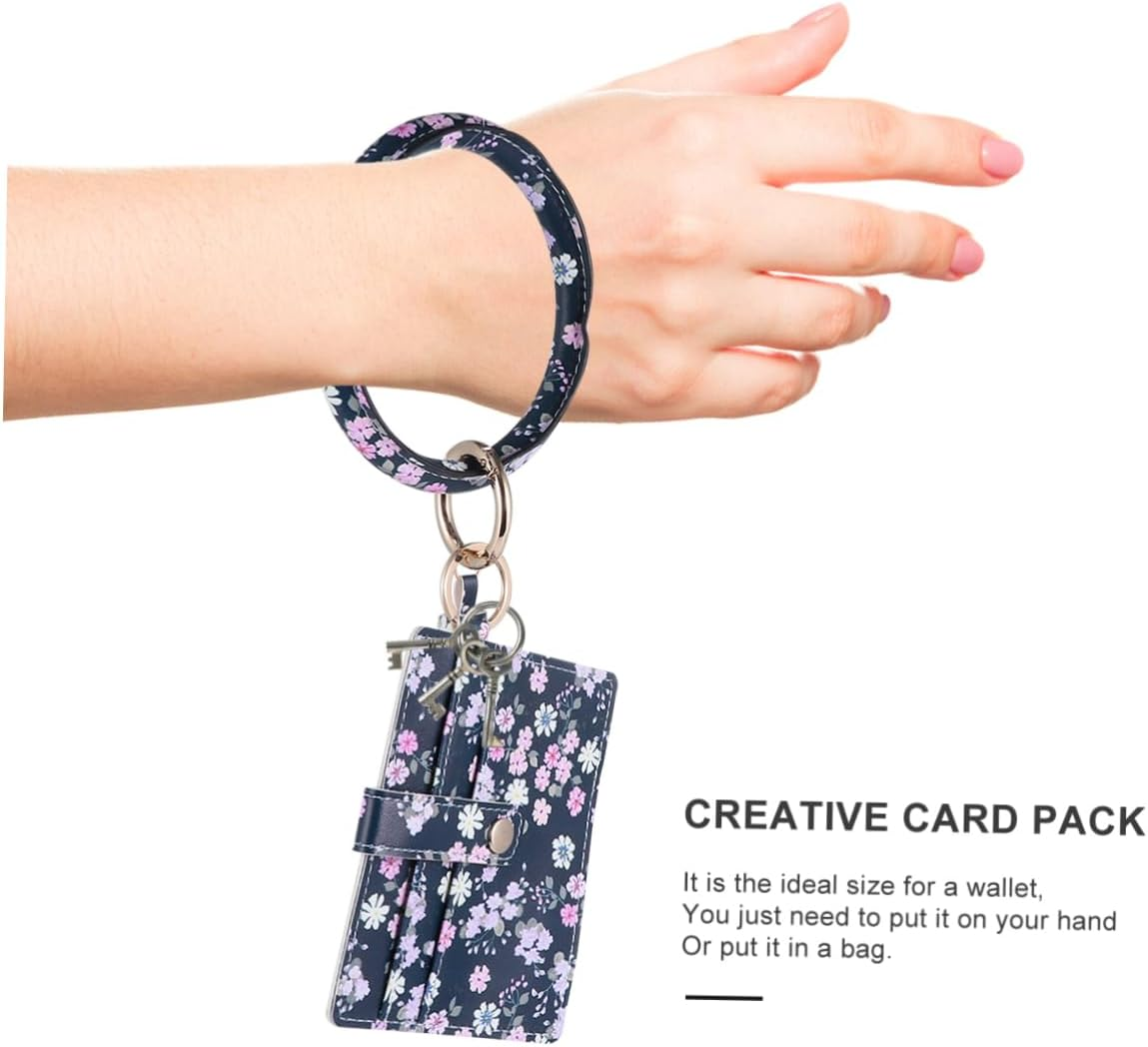 Ciieeo Wrist Keychain Card Holder Bag Multifunctional Key Ring Holder for Keys Wallet Cards in Pocket Use image number 1