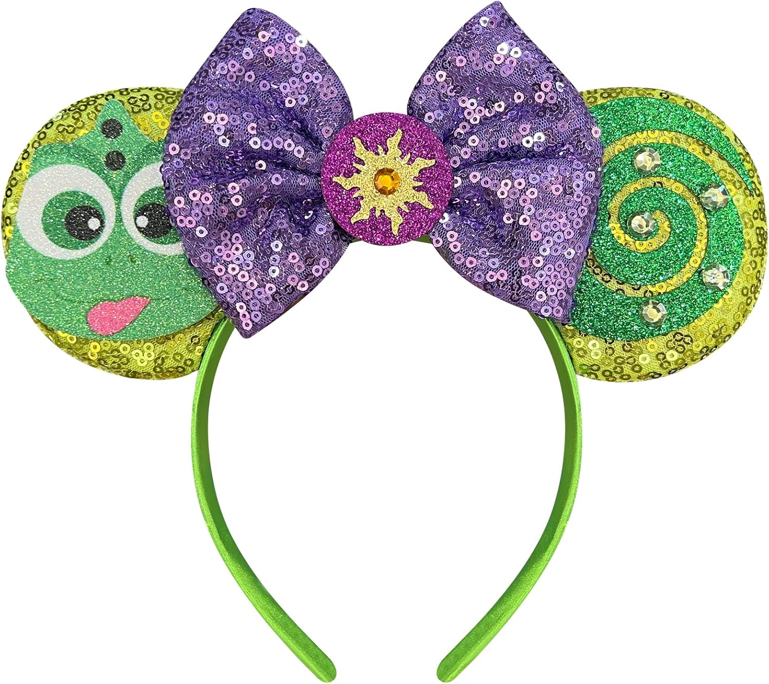 Bolonar Sequin Mouse Ears Headband for Girls Women Minnie Ears Princess Mouse Ears Headband