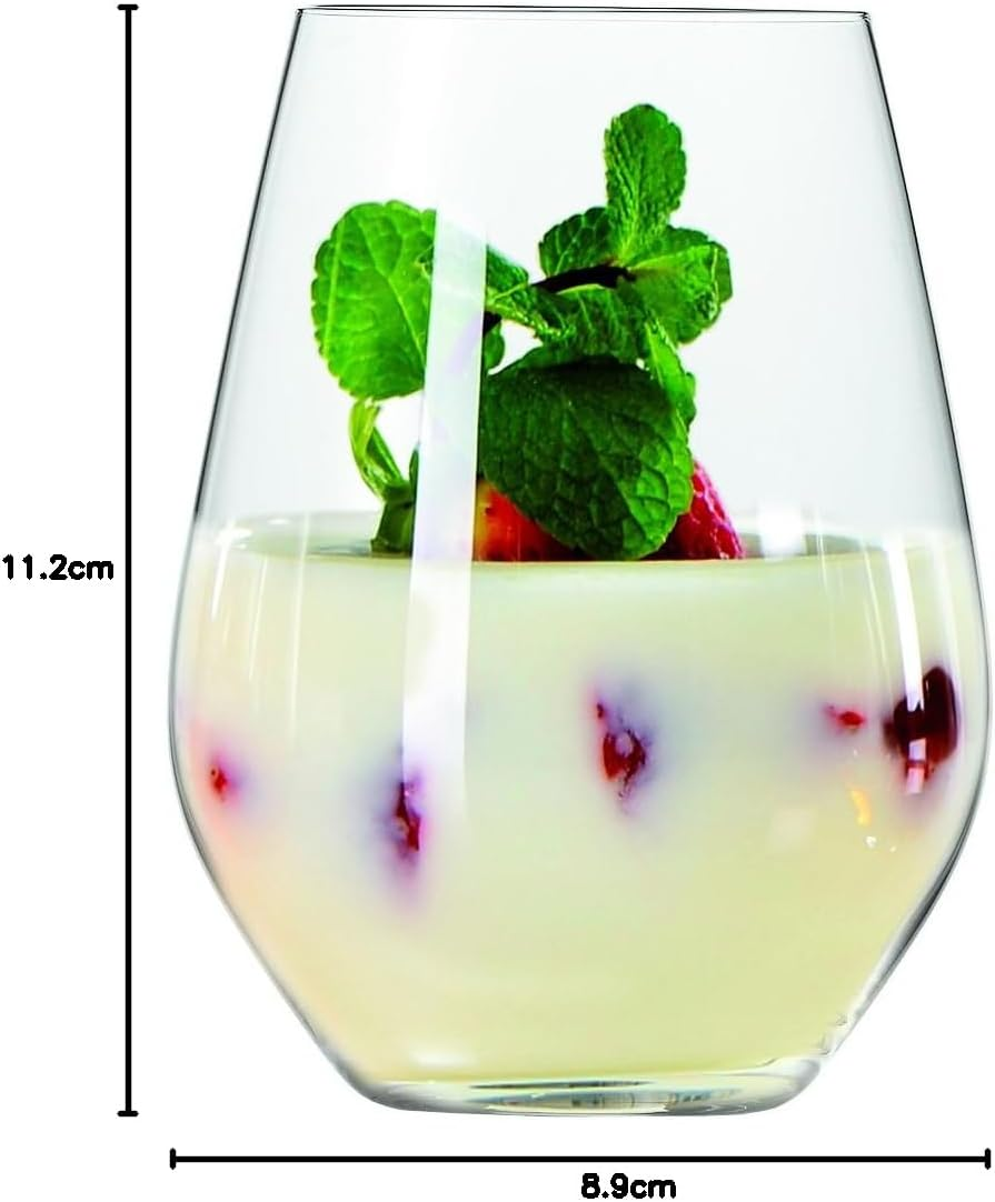 Spiegelau Authentis Casual All Purpose Tumbler, Clear &ndash; Versatile Crystal Glass for Wine, Cocktails & Beverages &ndash; Machine-Made Elegant Barware, Dishwasher Safe &ndash; 460 Ml Capacity (Pack of 6) image number 2