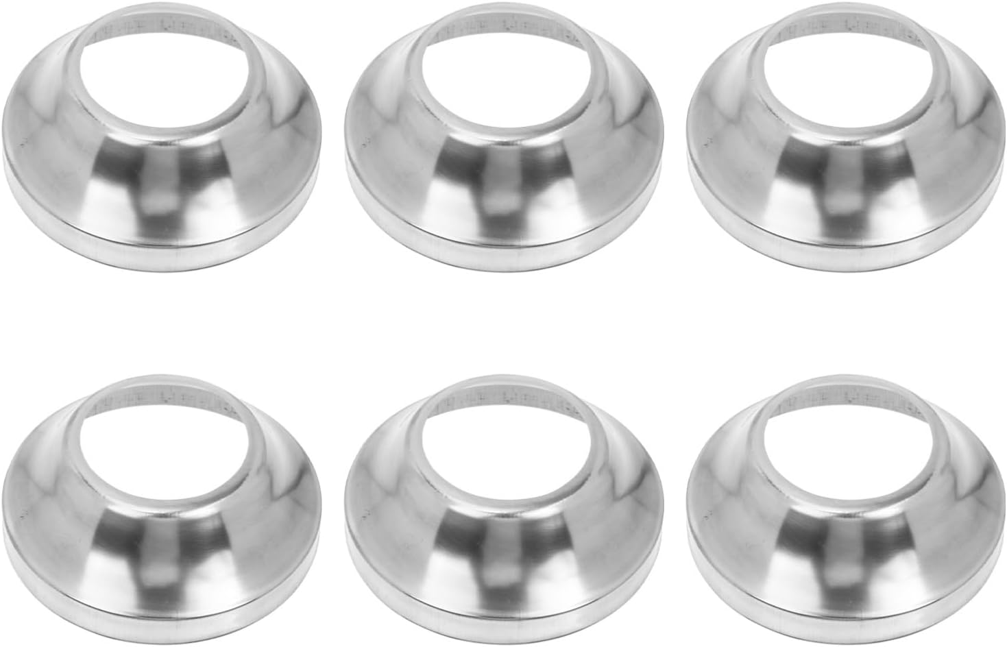 Homoyoyo 6Pcs Railing Support Post Base Trim Bracket Post Skirt round Tube Anchor image number 5