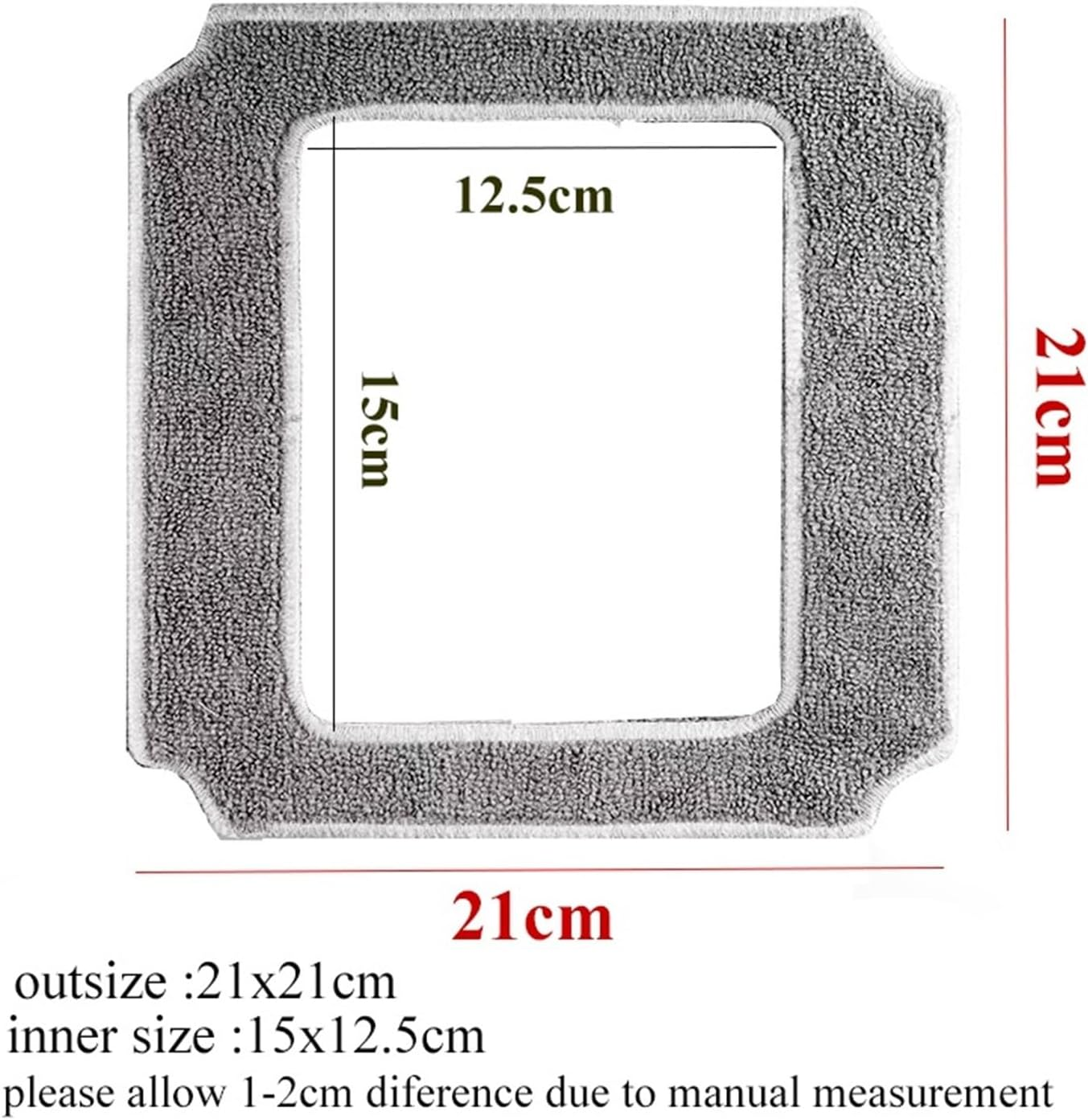 Microfiber Moping Cloth for Window Vacuum Cleaner Robot V21S,Reusable Thick Cleaning Rags for Washing Windows Glass(12Pcs) image number 3