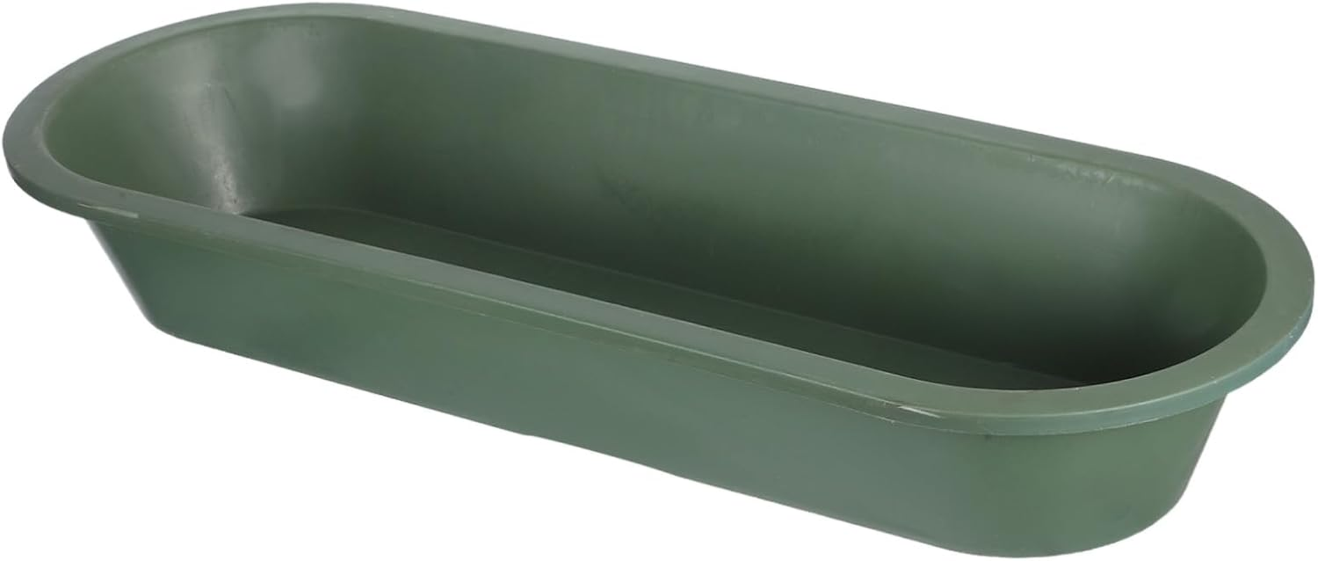Heavy-Duty Oval Feed Trough for Livestock Thickened Weather-Resistant Plastic Pig Feeding Container for Chicken Duck Pigeon Goat Cow Piglet Outdoor Use image number 1