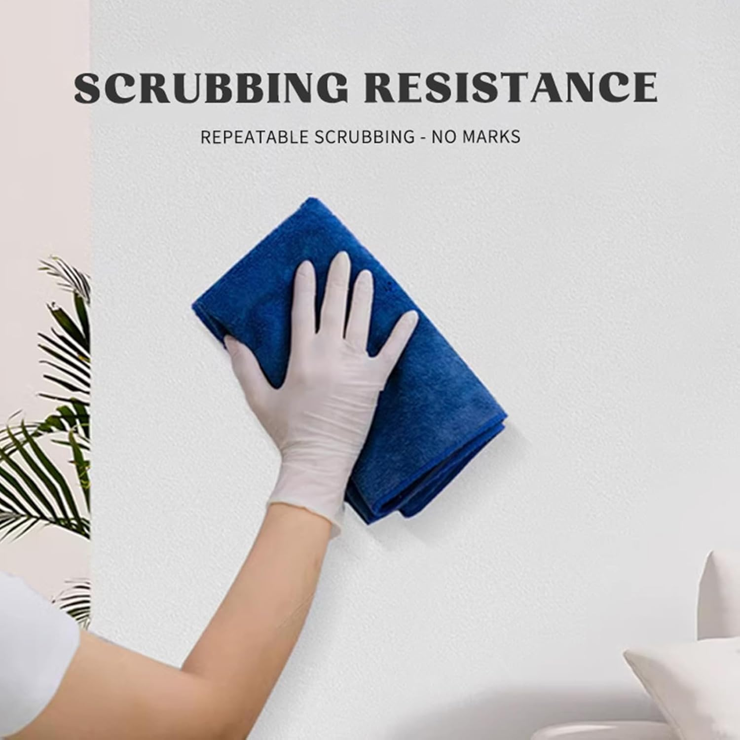 White Paint for Wall - Wall Paint Roller Brush - Odorless White Repair Rolling Brush for Furniture Home Kitchen Bathroom Bedroom