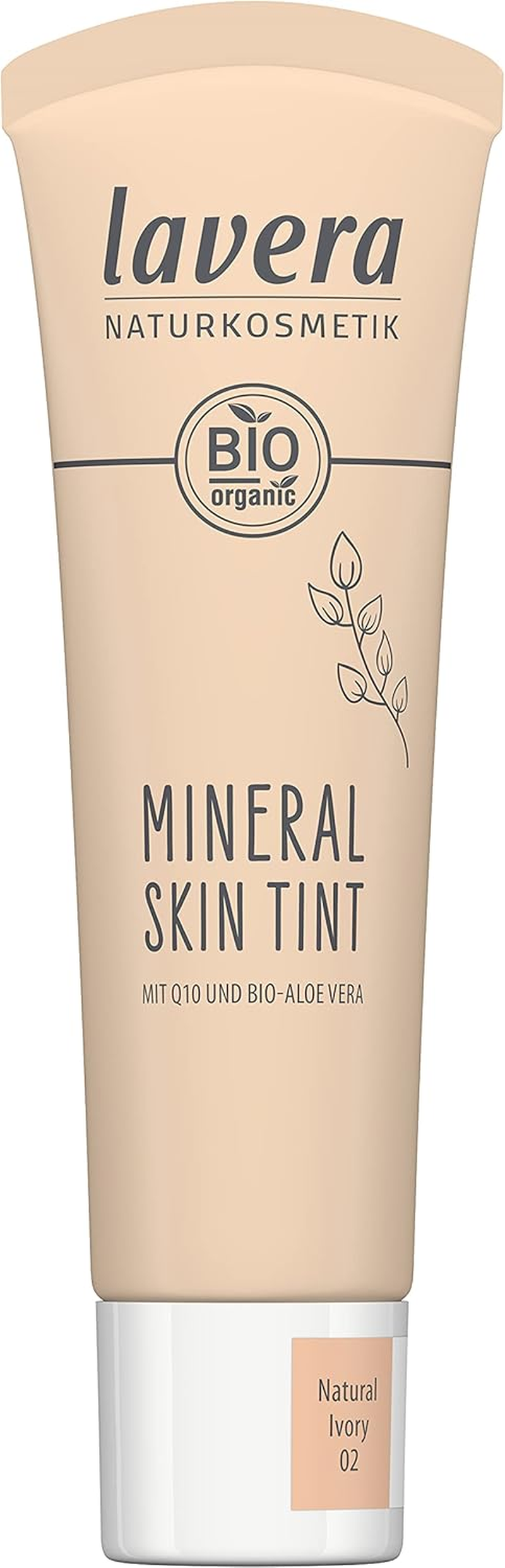 Lavera Mineral Skin Tint - Warm Honey 03 - Natural Cosmetics - with Organic Aloe Vera, Natural Q10 & Vitamin E - Vegan - Free from Silicones - Free from Mineral Oil - Low Coverage - 30 Ml