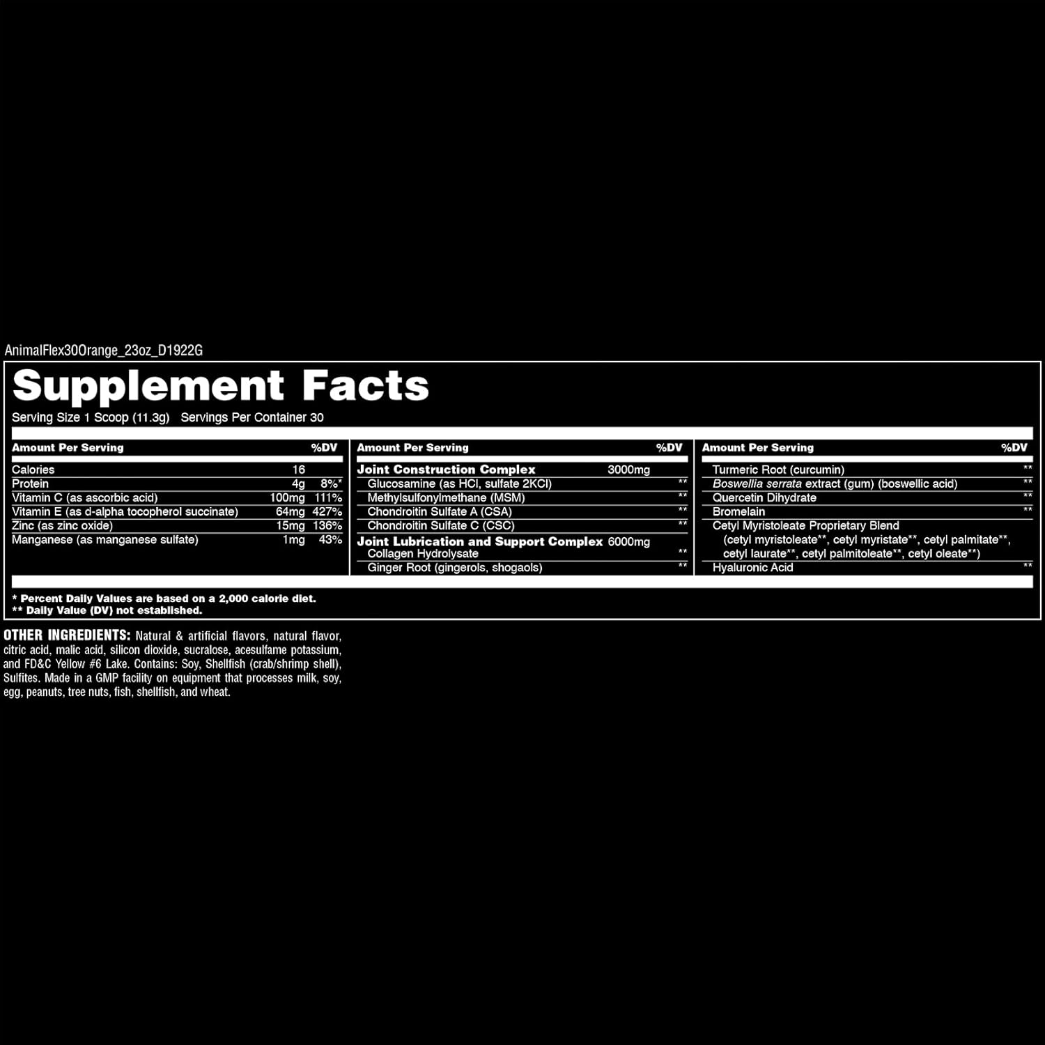 Animal - Flex Complete Joint Support Stack Powder Orange - 381.47 Grams image number 1