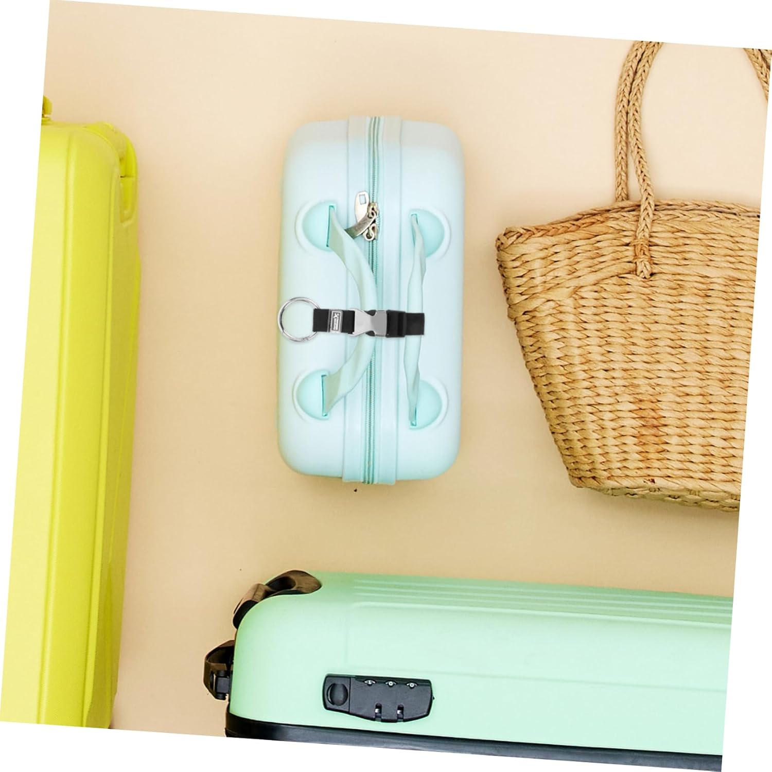 WESIEVYA Versatile Luggage Fixing Belt Luggage Straps for Suitcases Buckle Binding Strap image number 3