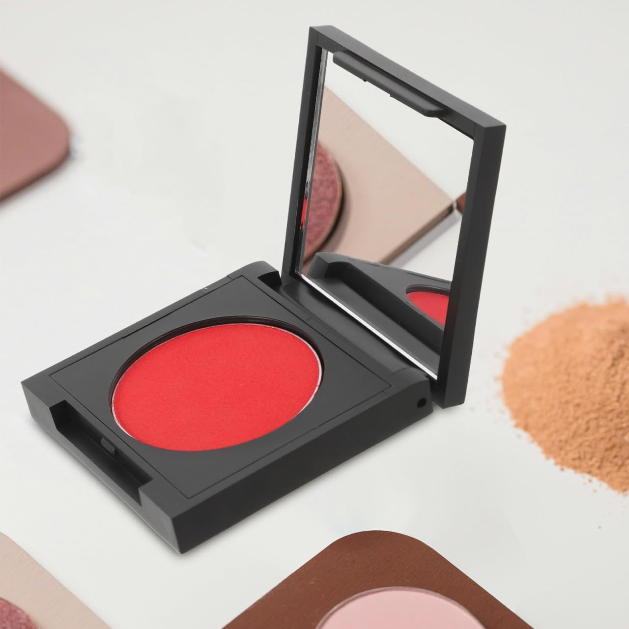 FOMIYES Matte Eyeshadow Powder Makeup Single Purplish Red &ndash; Long-Wear Monochrome Pigment for Cosplay Drama Stage Eye and Cheek Application