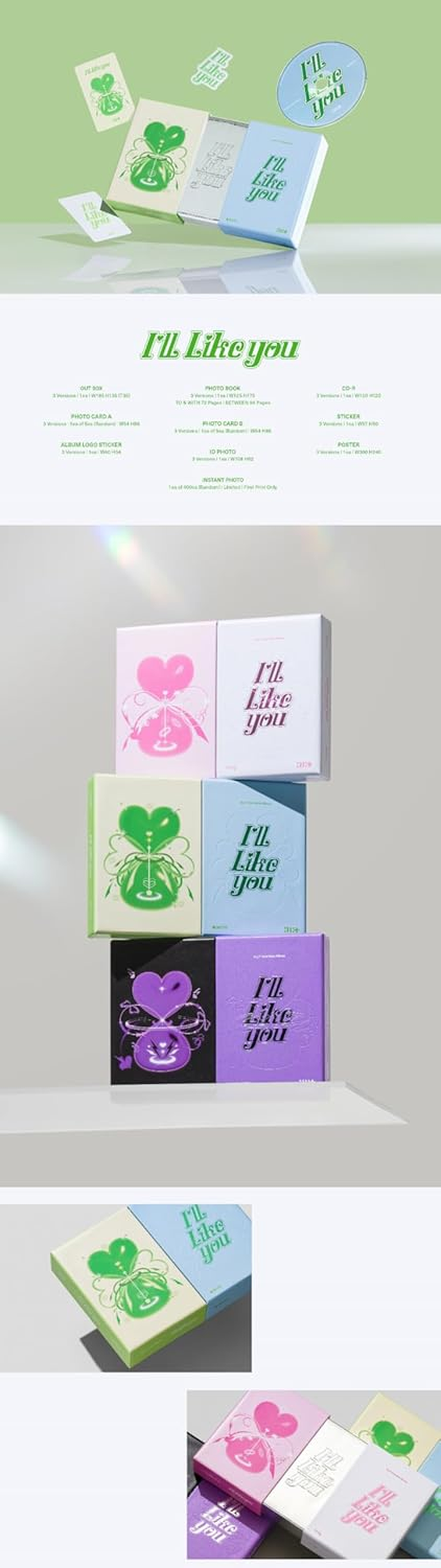 ILLIT I'Ll like You 2Nd Mini Album Standard between Version Cd+Photobook+2P Photocard+2Ea Sticker+1P ID Photo+Tracking Sealed image number 3