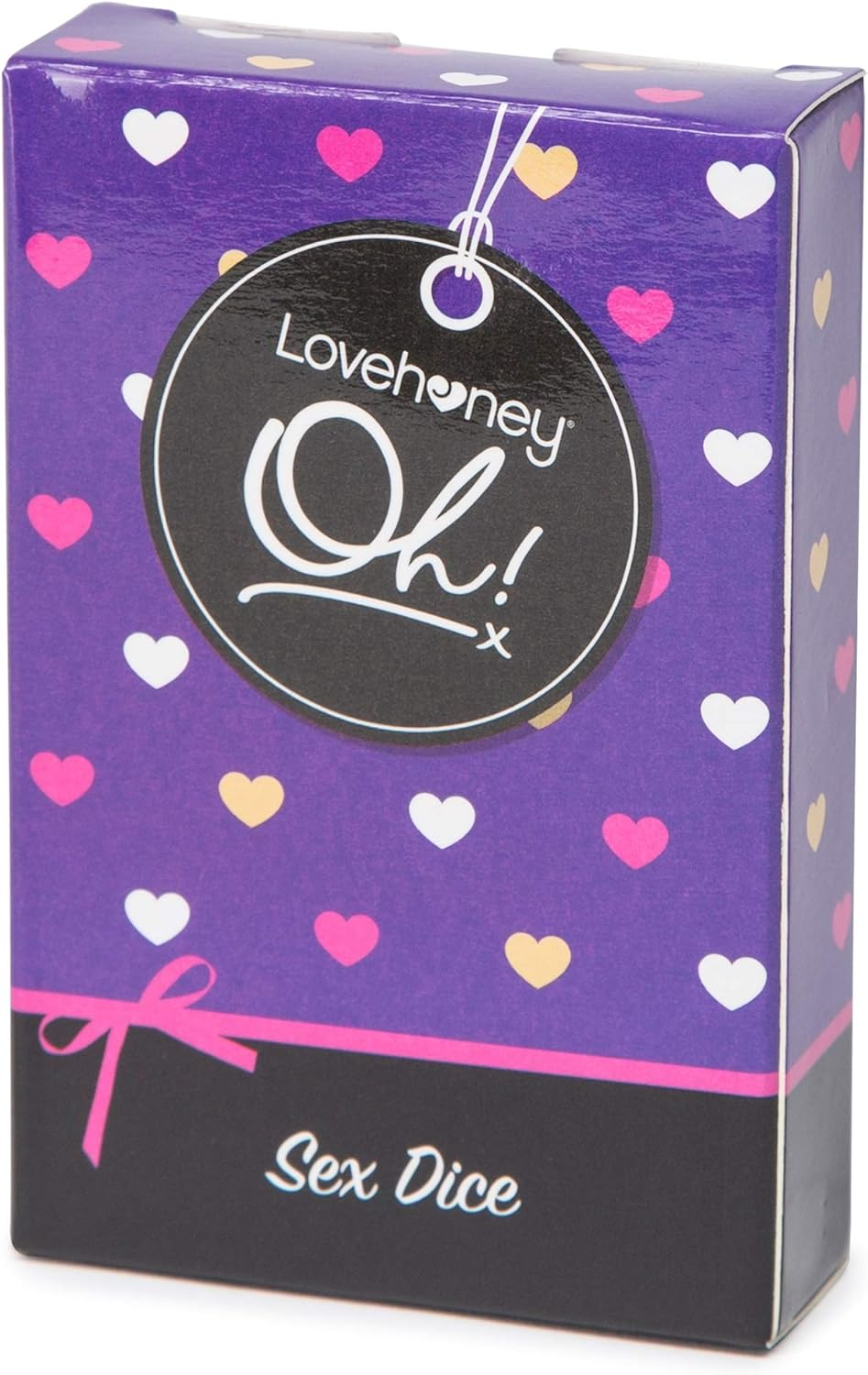 Lovehoney Oh! Multicoloured Dice Game for Couples - Adult Role Play or Foreplay - Small and Travel Friendly - Pack of 3