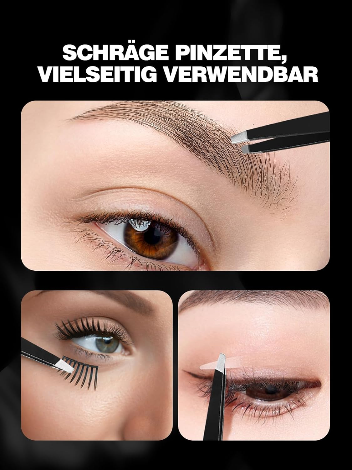 10X Magnifying Mirror with 2 Suction Cups, 3.5 Inches Magnified Makeup Mirror and Slant Tweezers,1Pcs image number 1