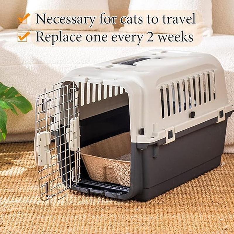 Disposable Cat Litter Boxes, Paper Tray, 10 Pack, Indoor Outdoor Travel