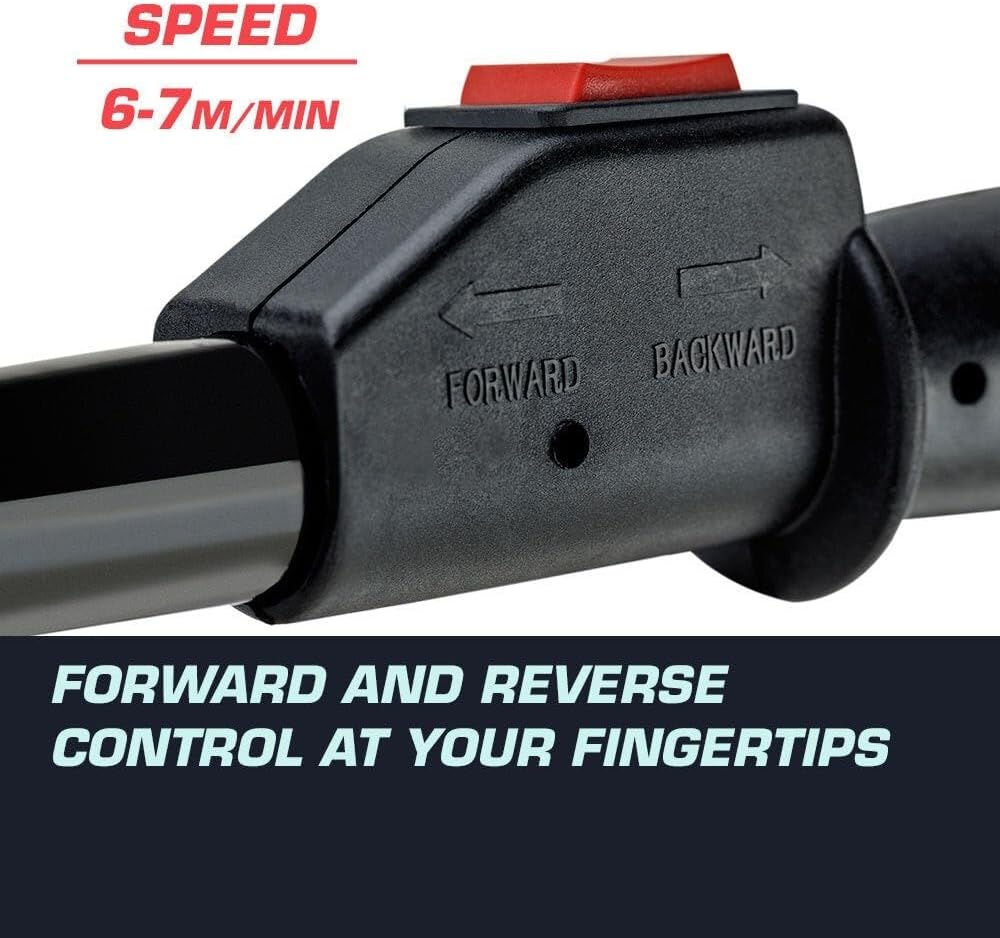 T-Rex Black Series Caravan Trailer 12V 350W Electric Motorised Jockey Wheel, Black image number 1