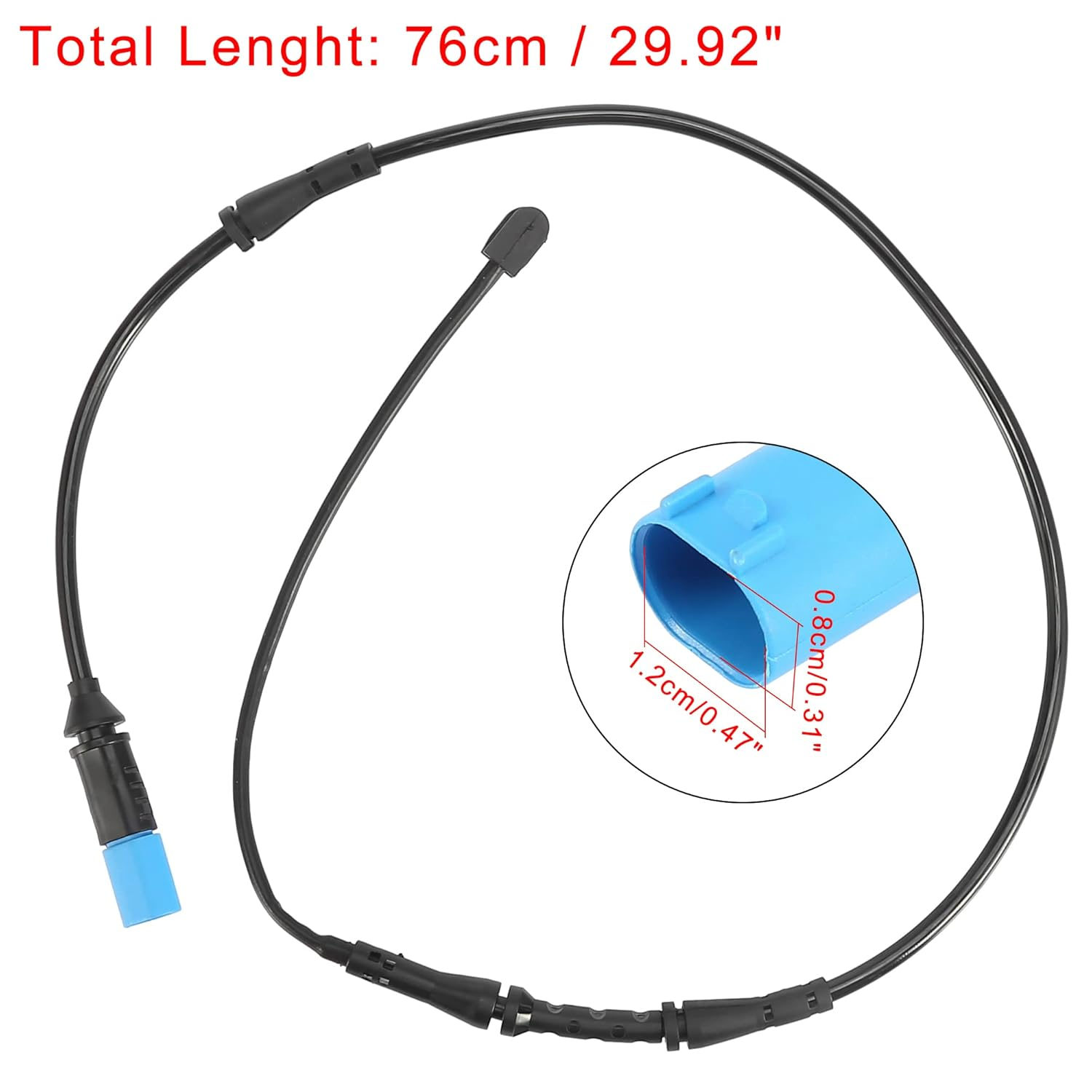 X AUTOHAUX Automobile Rear Electronic Brake Pad Wear Sensor Replacement 34356870350 for BMW X3 2018-2022 Plastic image number 4