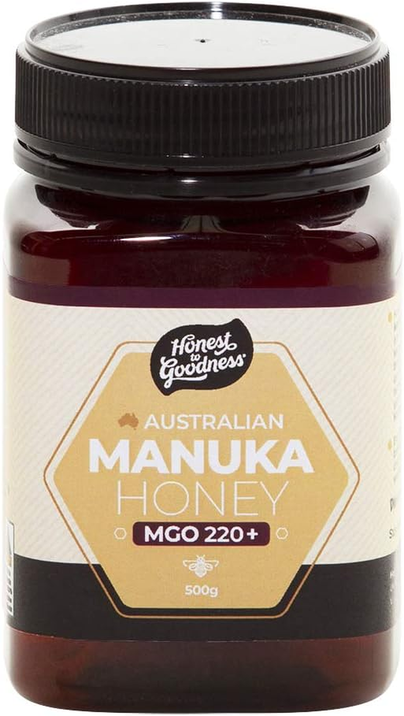 Honest to Goodness Australian Manuka Honey 220+ MGO, 250 G - Sourced from 100% Australian Hives. Premium Quality, Ethically Harvested and Deliciously Good. image number 3
