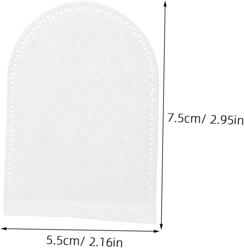 120Pcs Soft Cotton Rounds for Face Reusable Makeup Remover Pads U-Shaped Pocket for Travel image number 2