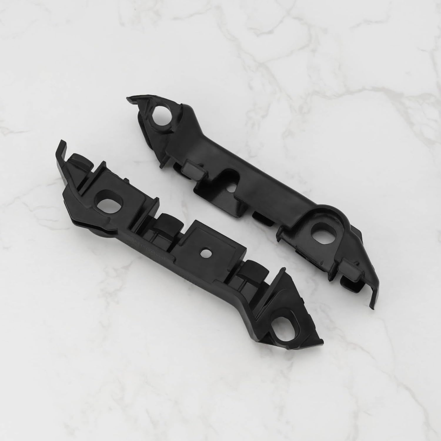 Ecsing a Pair Front Bumper Bracket Replacement Part A2058850821/A2058850921 Left and Right Side Front Bumper Mounting Rail Bracket Compatible with Mercedes-Benz W205 C-Class(Uk Passenger Side) image number 2