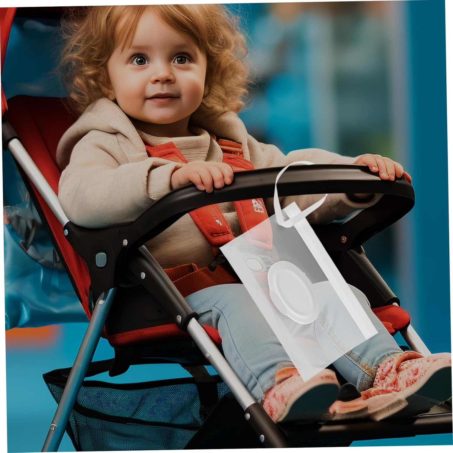 Vaguelly Wipes Storage Box Travel Baby Wipes Dispenser Portable Bedside Bag Stroller Accessory image number 6