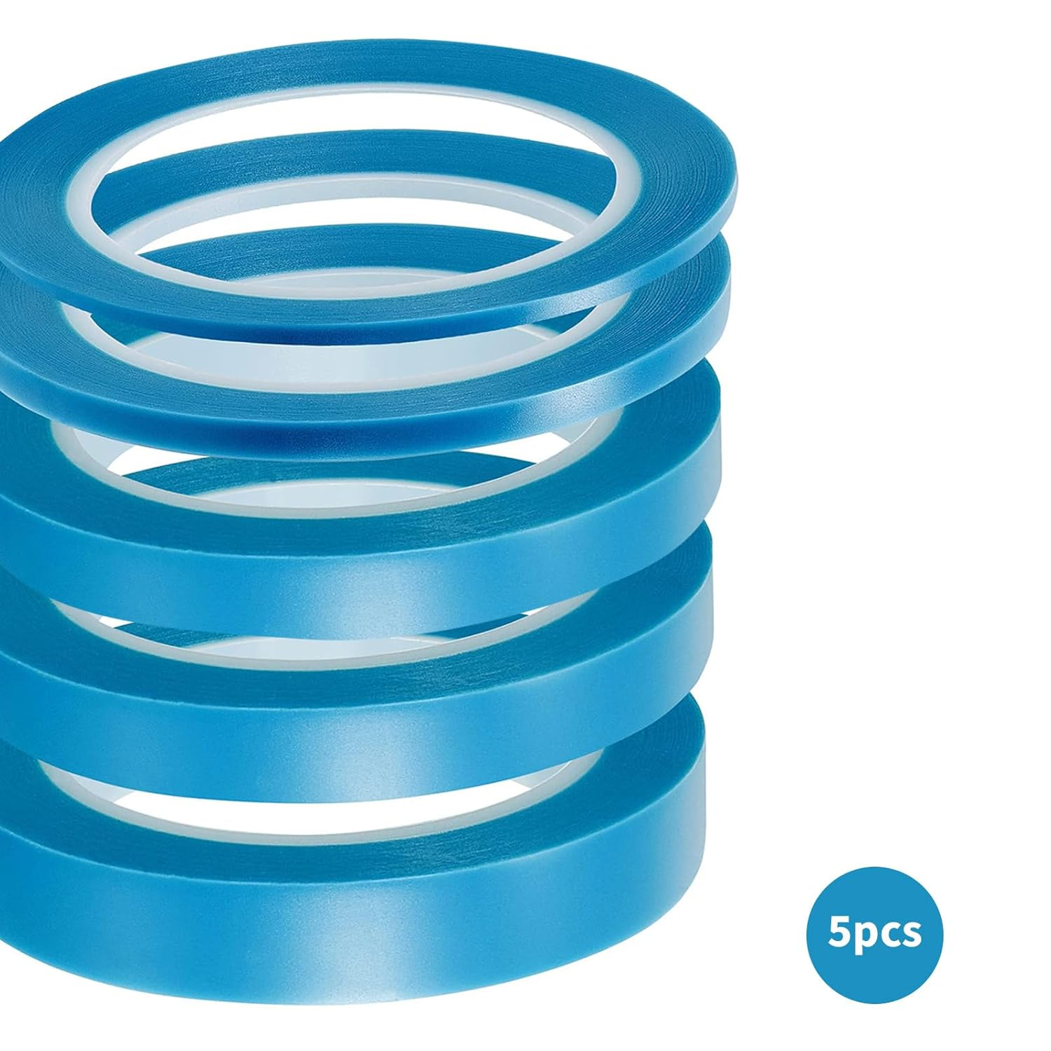 MAEZOE 5 Rolls Vinyl Pinstripe Tapes, Automotive Masking Painter Tapes 1/8, 1/4, 2/5, 1/2, 3/4 Inch Width, 33M Length, Thin Automotive Masking Tape for DIY Car Auto Paint Art image number 3