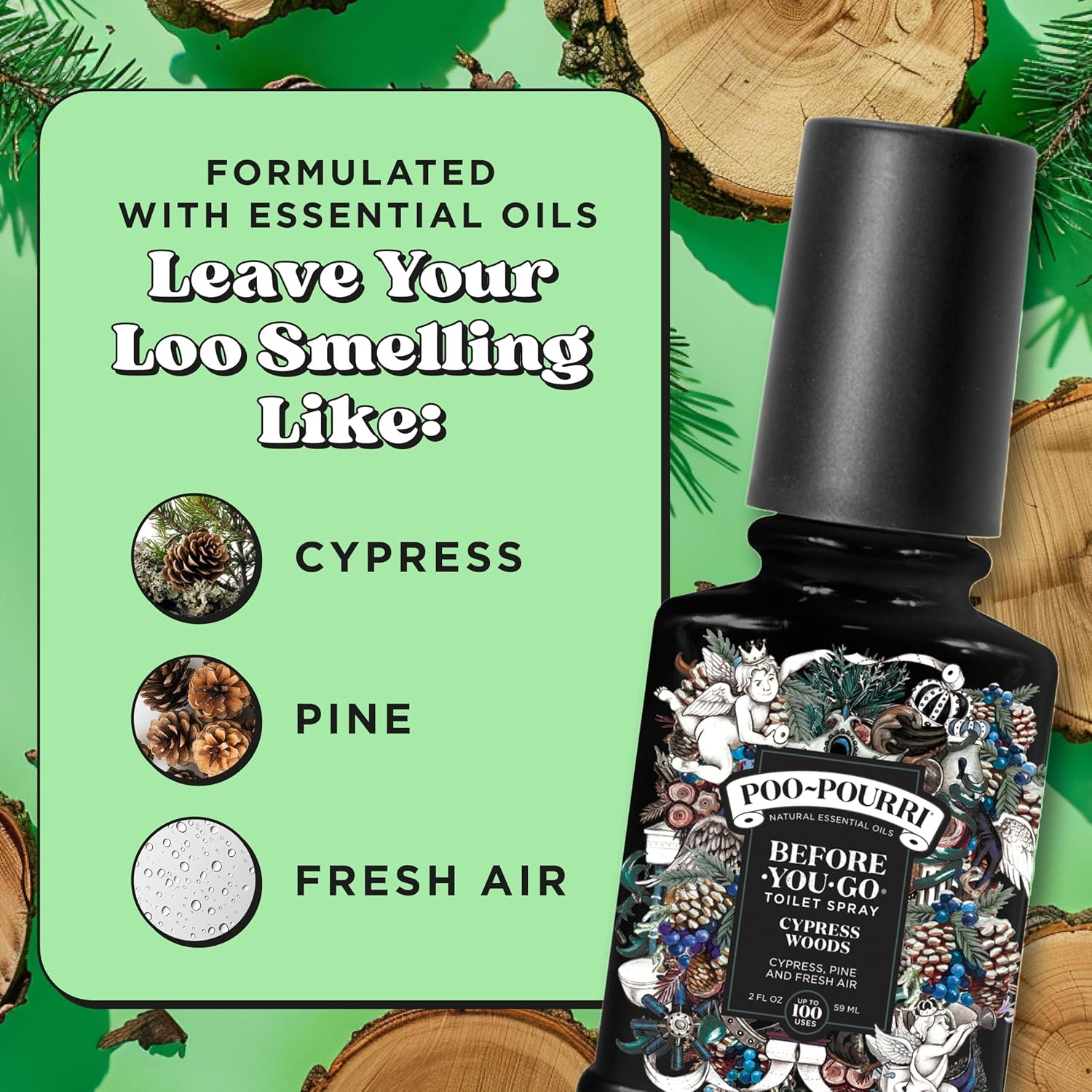 Poo~Pourri, Before-You-Go Toilet Spray, Cypress Woods 2 Fl Oz image number 2