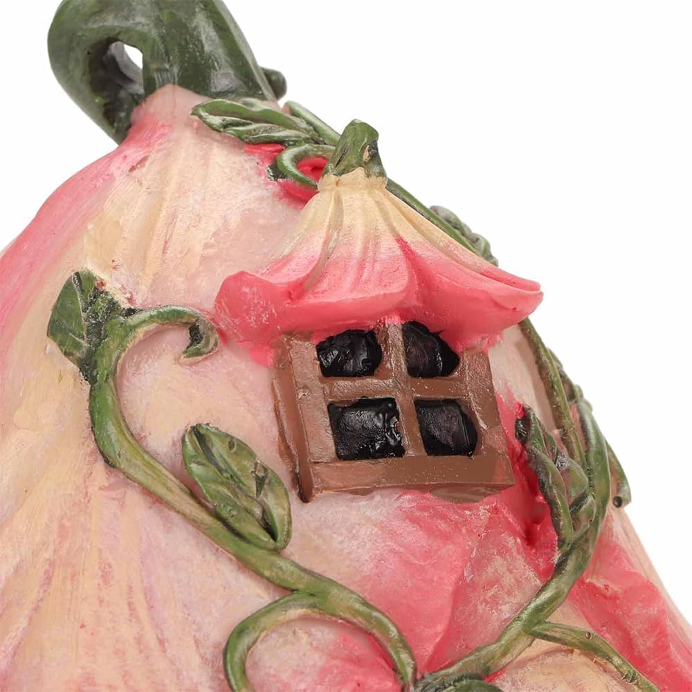 Fairy Garden Outdoor Statues Trees Decoration,Resins Miniature Fairy House Decorations,Exquisite Garden Cottage Figurines, House Patio Lawn Ornament Accessory image number 1