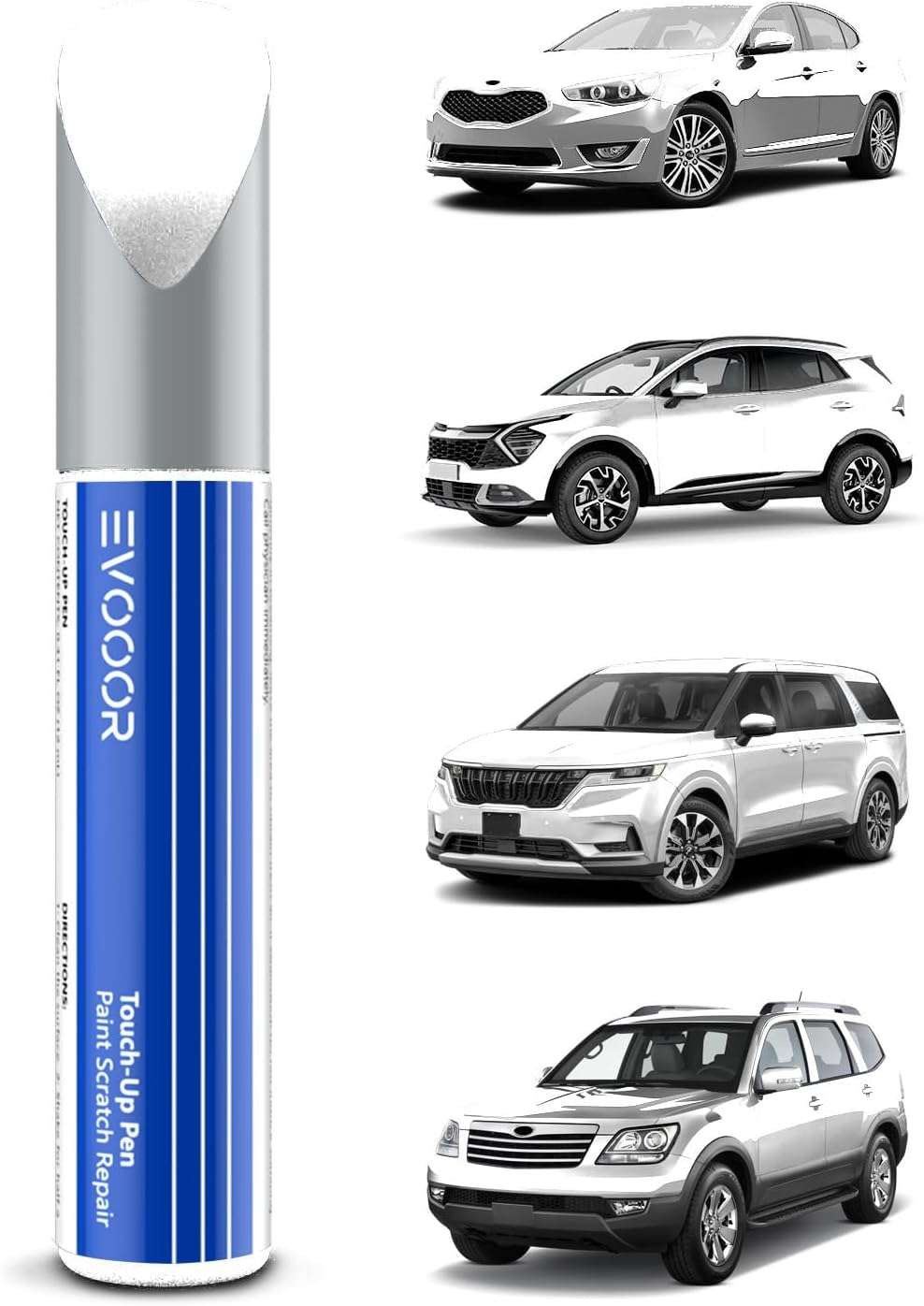Snow White Pearl (SWP) Touch up Paint Compatible with KIA Exact Match&ndash;Chips and Nicks Touch Up
