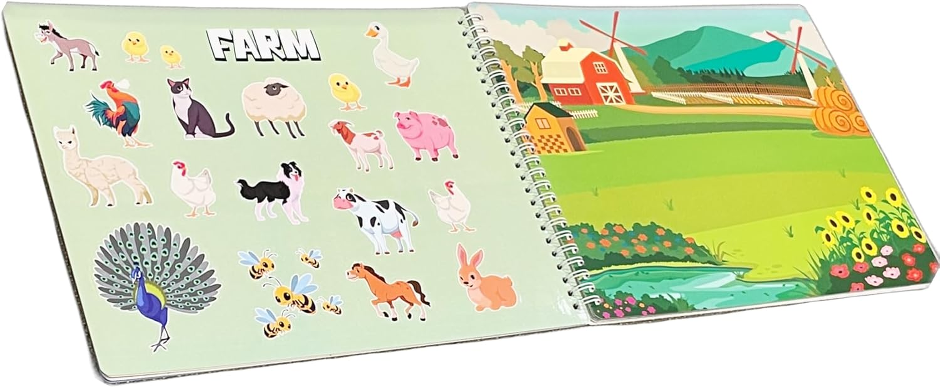 Animal Habitats Sticker and Coloring Book. 9 Habitats with Stickers and Coloring Pages. Engaging, Educational, Interactive, Fun, and Colorful., 198168669563 image number 3