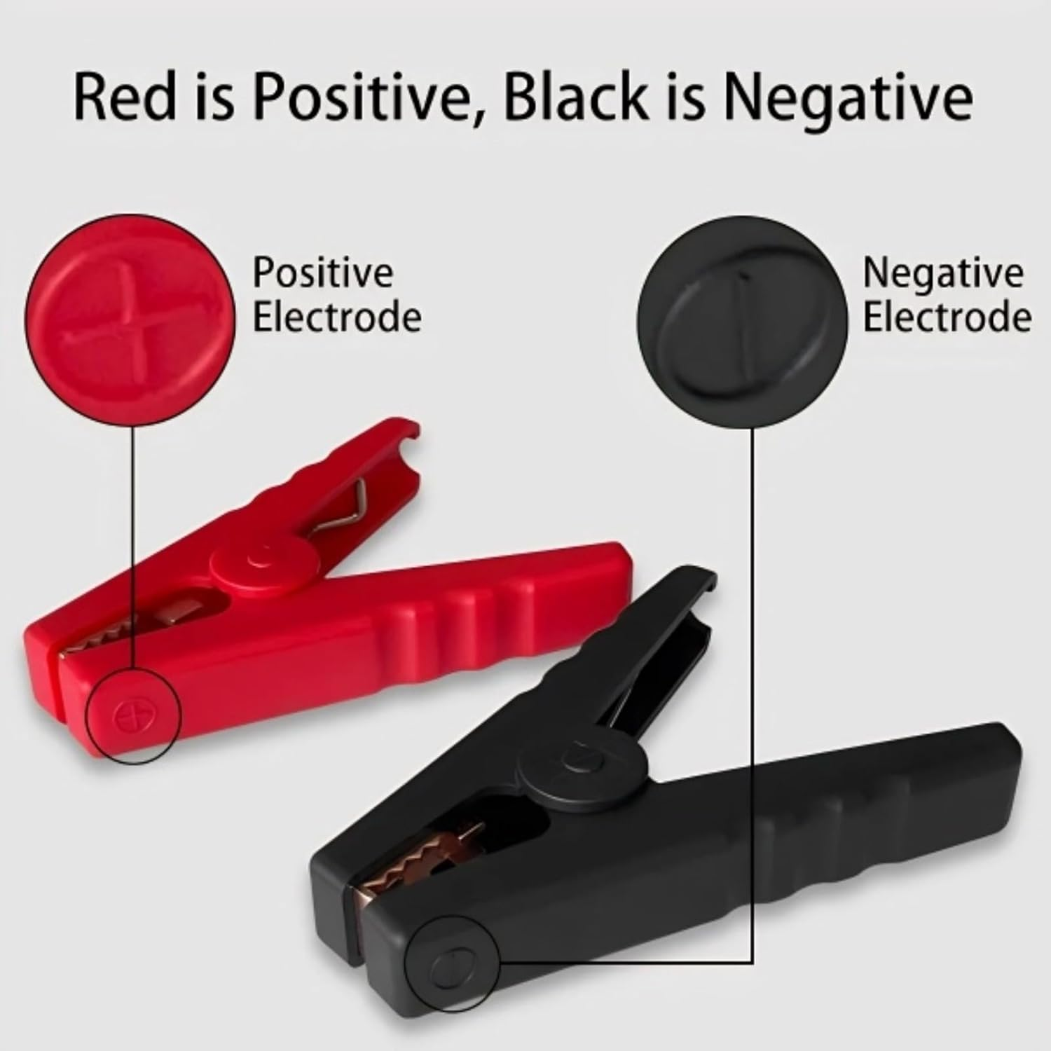 Battery Jumper Clamp, Car Starter Clamp DC12V Practical for Emergency, Car Jump Starter Clamp EC5 Male Connector, Emergency Automotive Battery Booster Jumper Clamp Cable DC12V(200A) image number 6