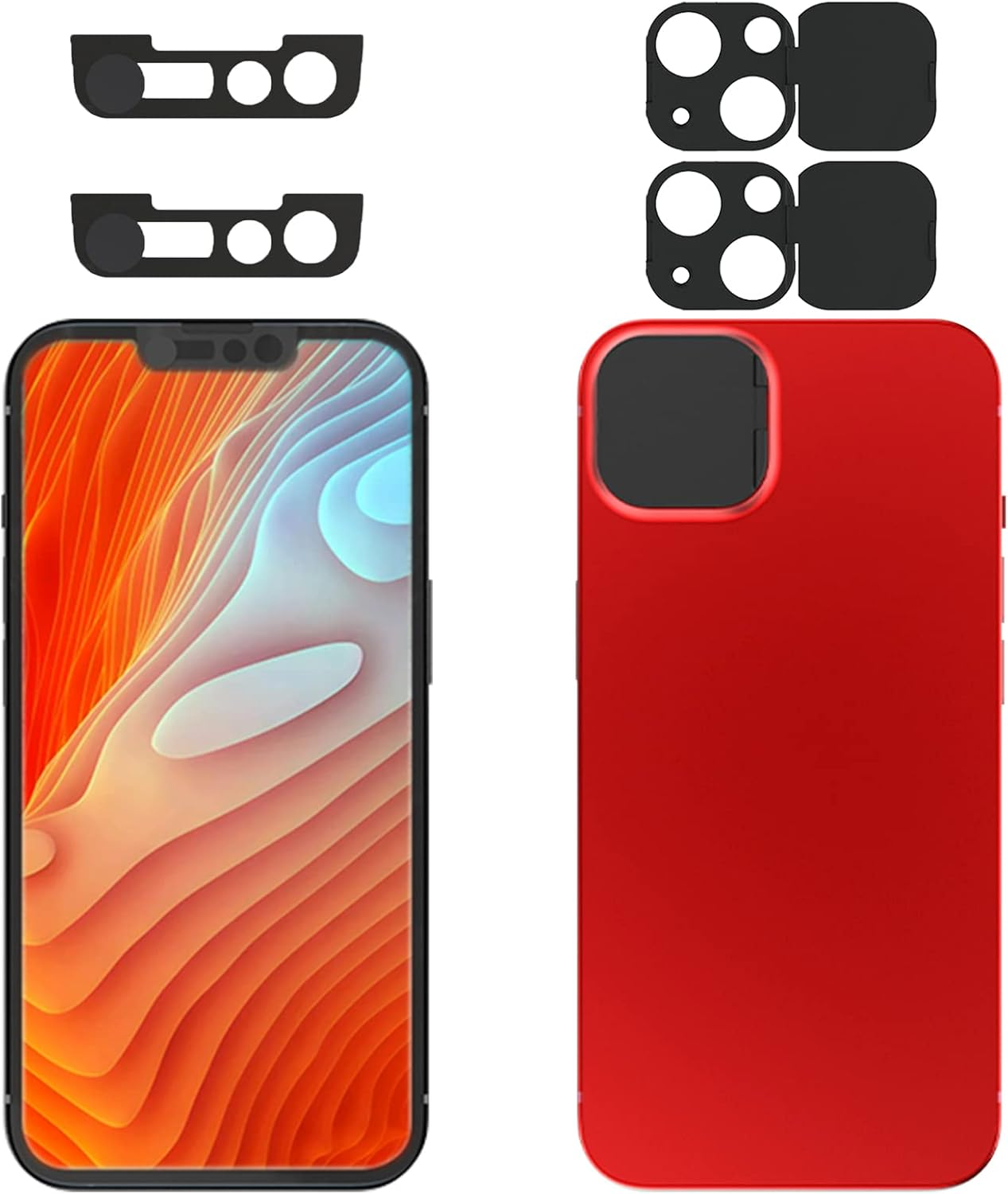 Privacy Cover Compatible for Iphone13 /Iphone 13 Mini with Iphone 13 Front Camera Cover,Protect Privacy and Security but Not Affect Facial Recognitionty but Not Affect Facial Recognition（2Pack） image number 4