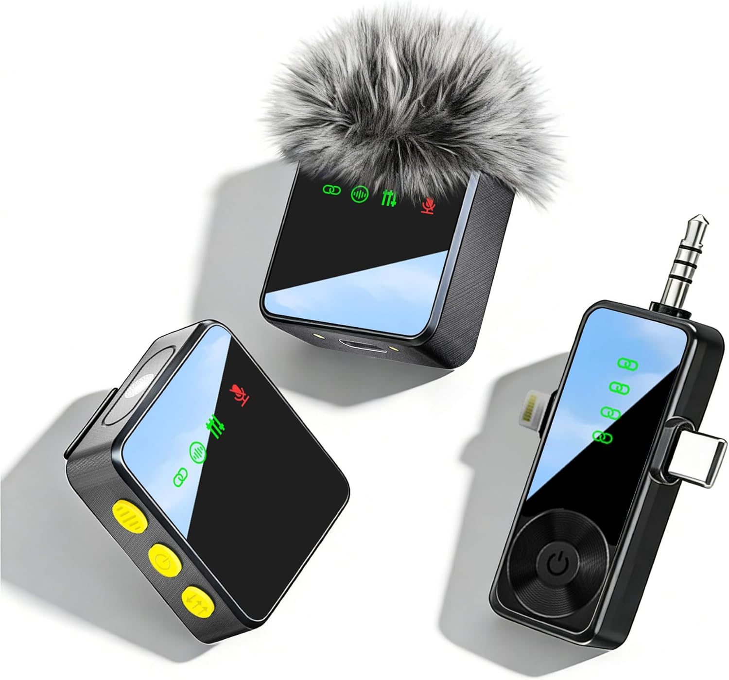 Ominoral 3-In-1 Wireless Lavalier Microphone for Iphone, Android, Cameras - Mini Microphone with Noise Reduction,14-Hour Battery Life, 2 Mic for Video Recording, Tiktok and Youtube, Vlogging image number 4