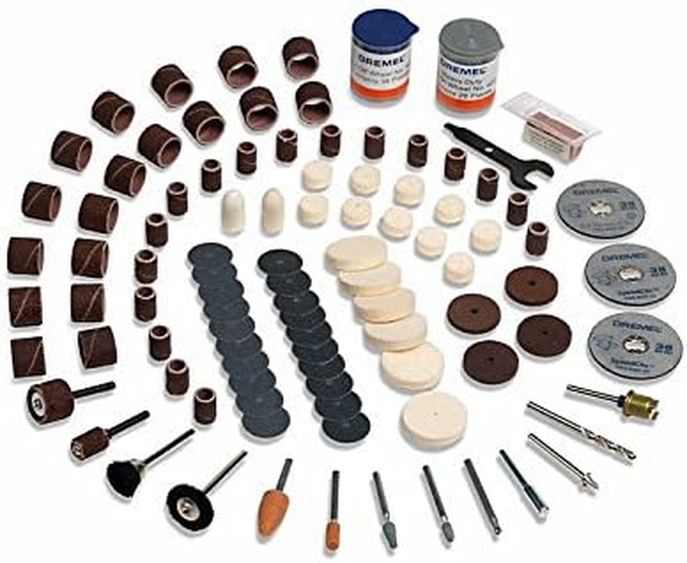 Dremel 724 EZ Speedclic Accessory Set - 150 Rotary Tool Accessories for Cutting, Carving, Sanding, Cleaning, Grinding, Polishing, Sharpening