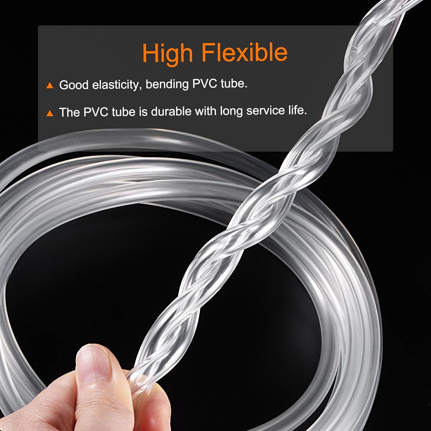 Sourcing Map PVC Transparent Hose Vinyl Tubing 1.5Mm ID 2Mm OD 2M Flexible Lightweight for Water Tube,Air Tube image number 5