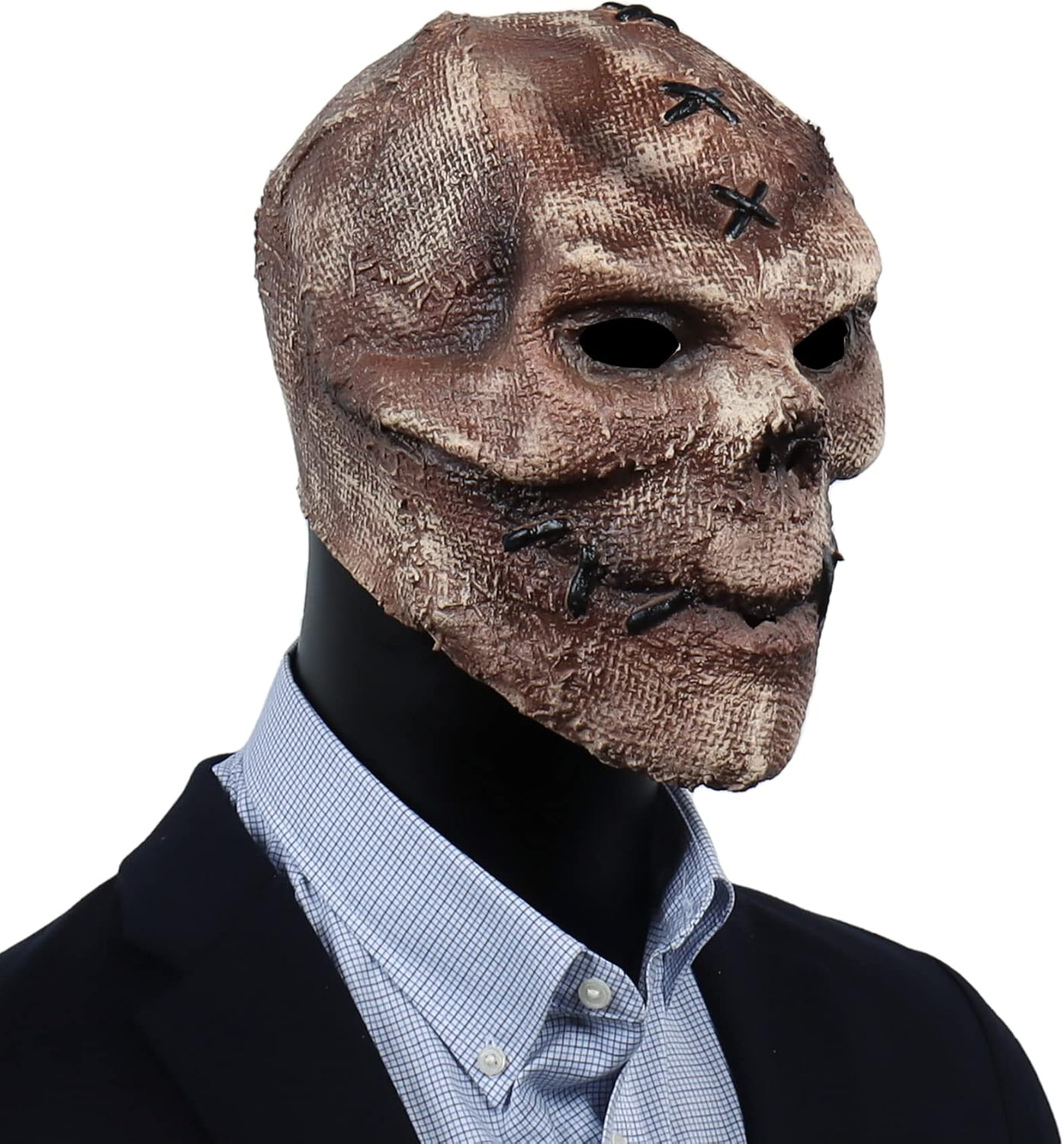 Vmonke Creepy Full Head Skull Mask Halloween Scary Latex Helmet for Cosplay Party Props image number 3